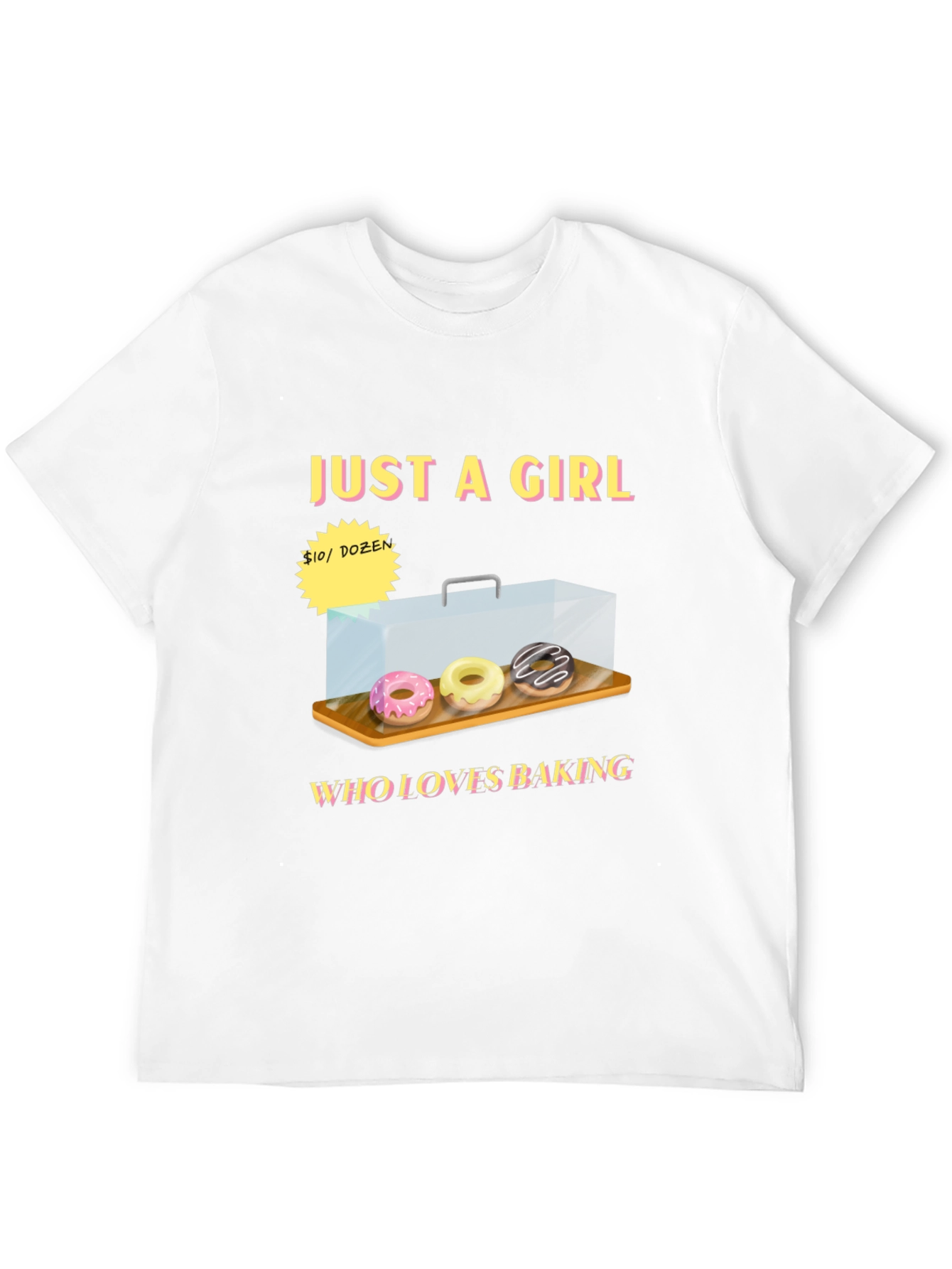 Just a Girl Who Loves Baking Donut T-Shirt