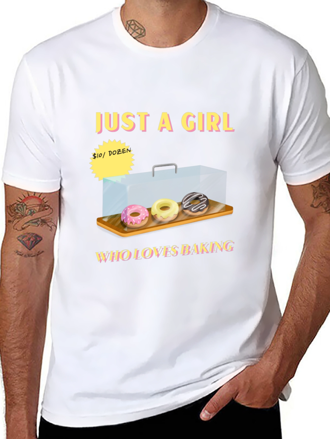 Just a Girl Who Loves Baking Donut T-Shirt
