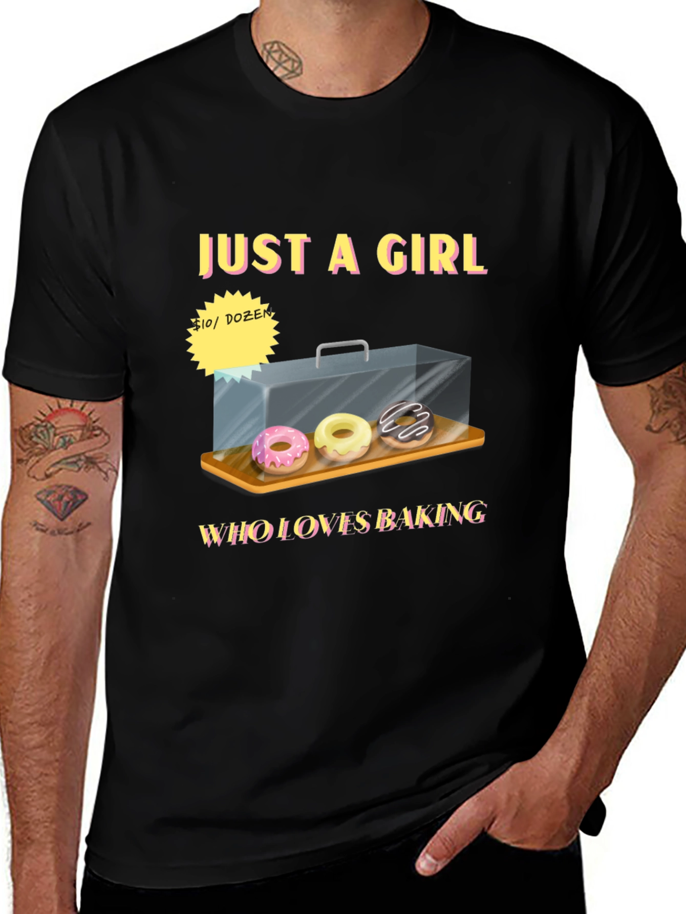 Just a Girl Who Loves Baking Donut T-Shirt