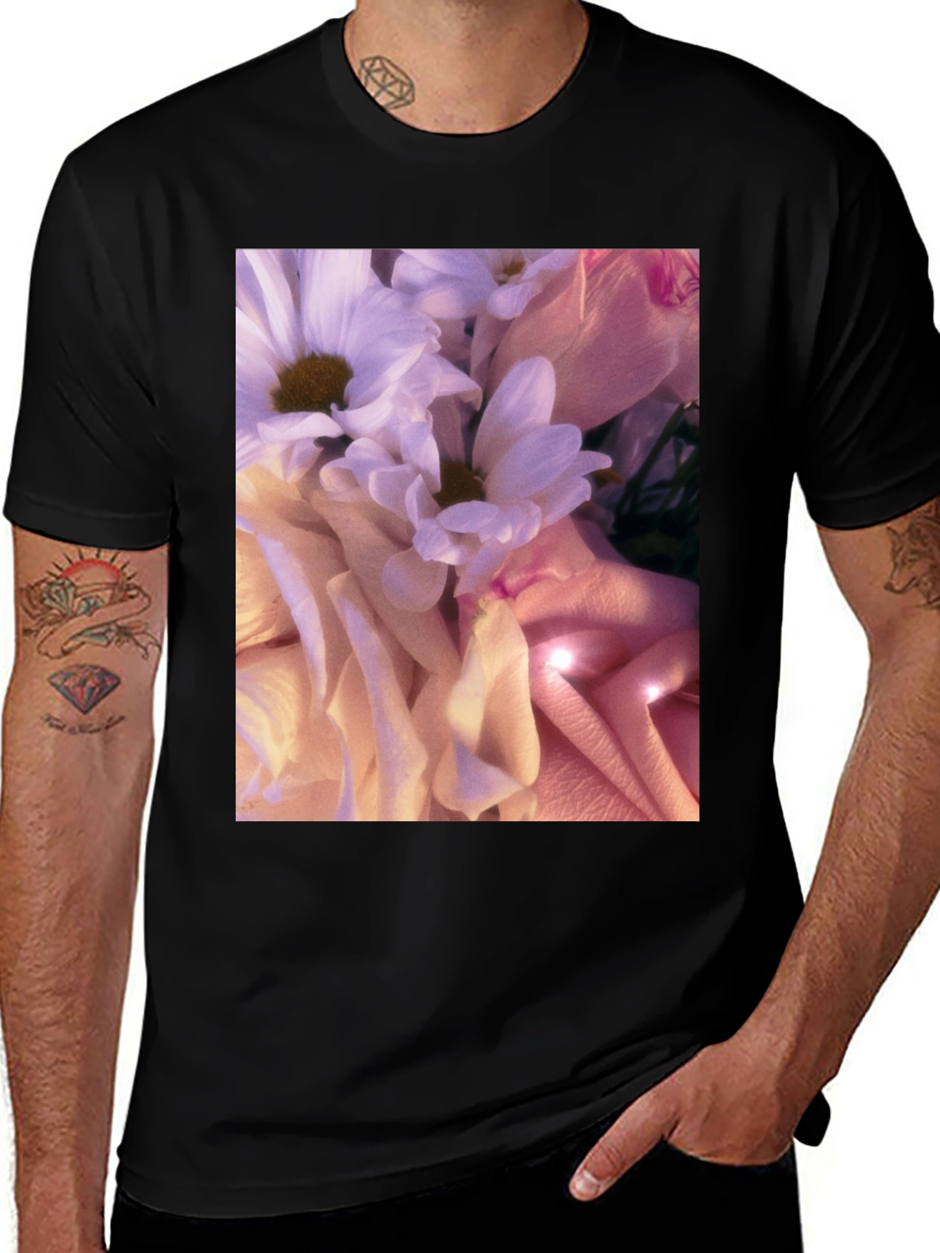 Floral Print T-Shirt - Stylish Soft Blossom Design