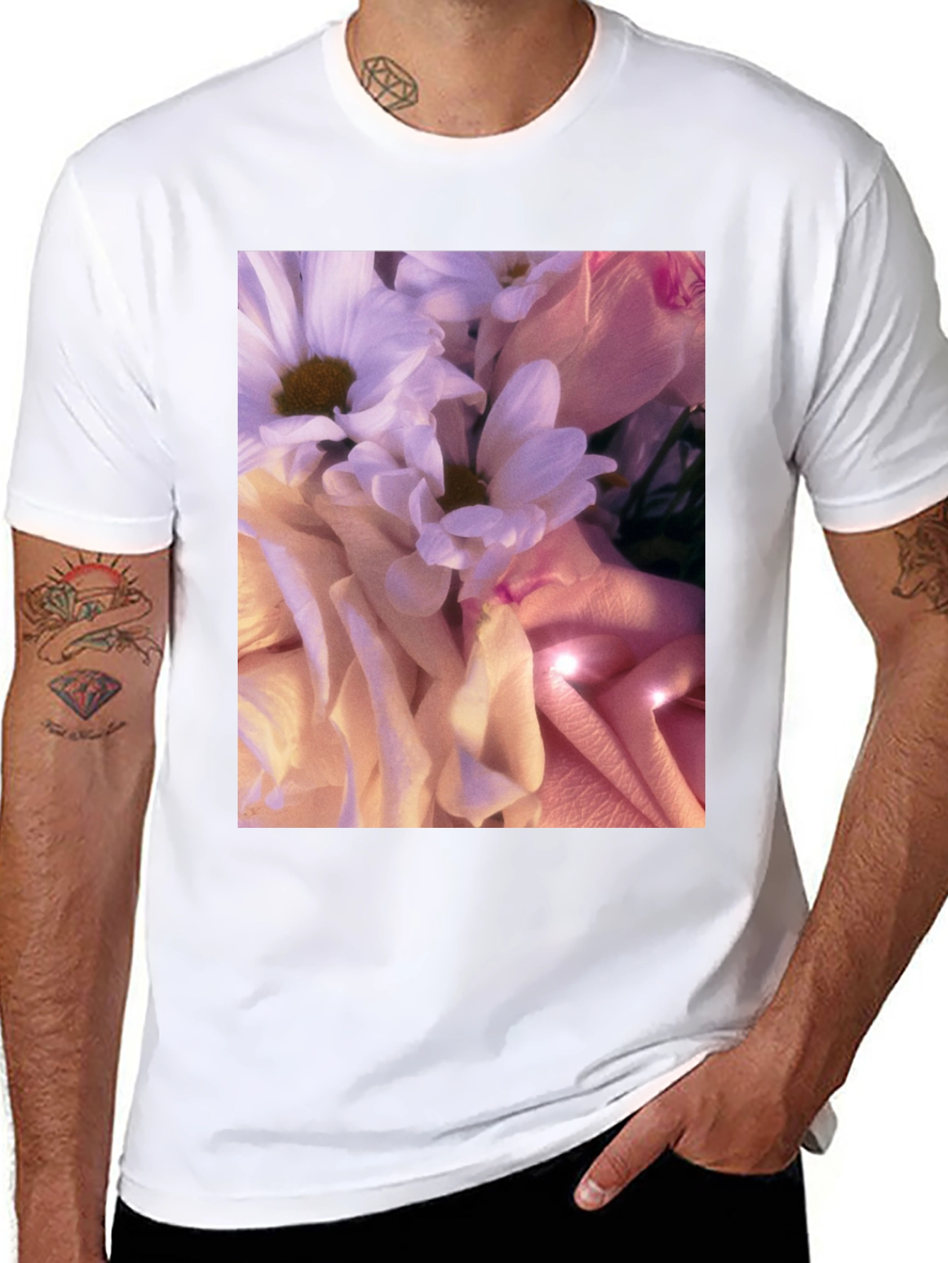 Floral Print T-Shirt - Stylish Soft Blossom Design