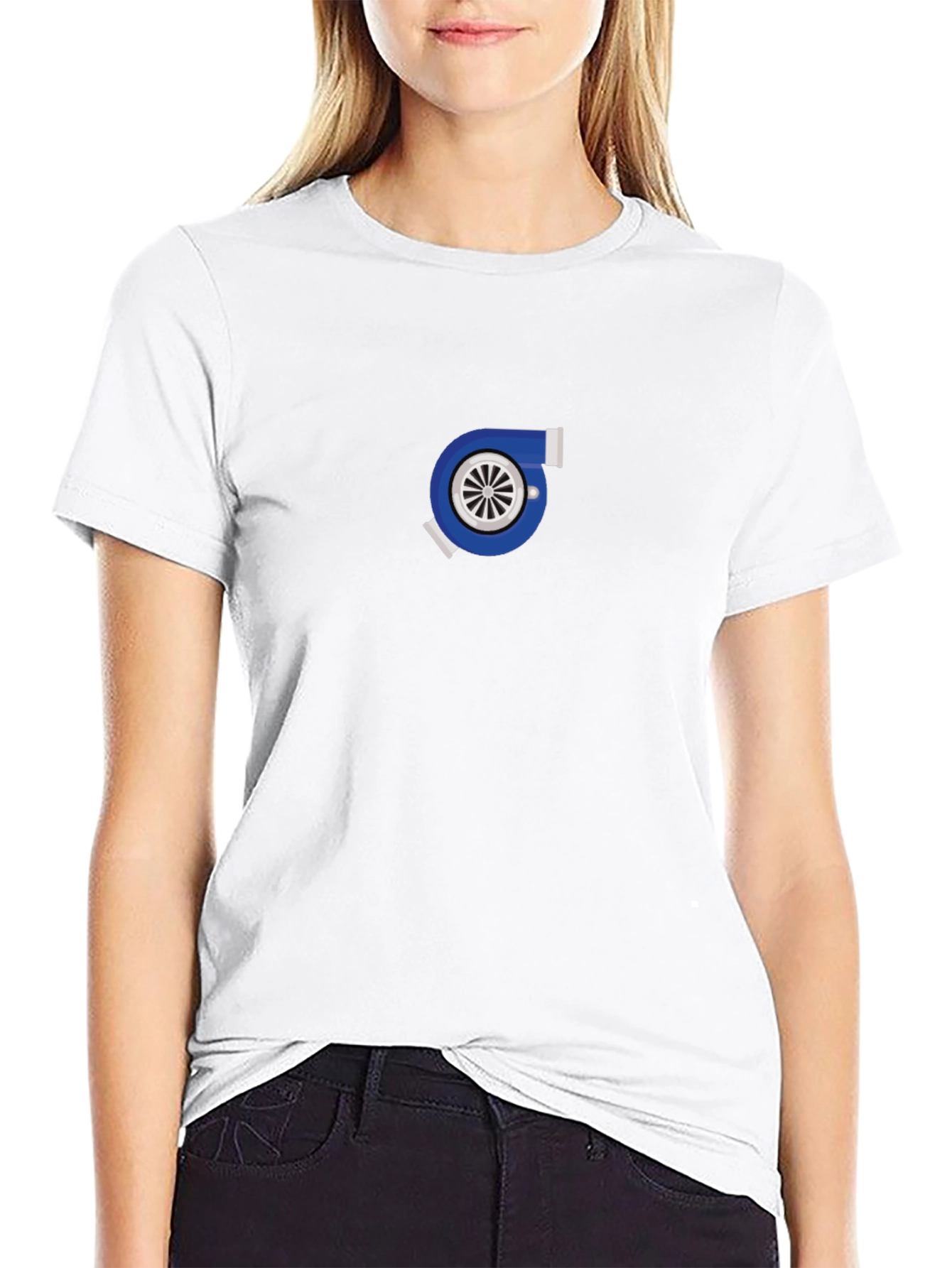 Turbo Graphic Black Tee - Modern Style