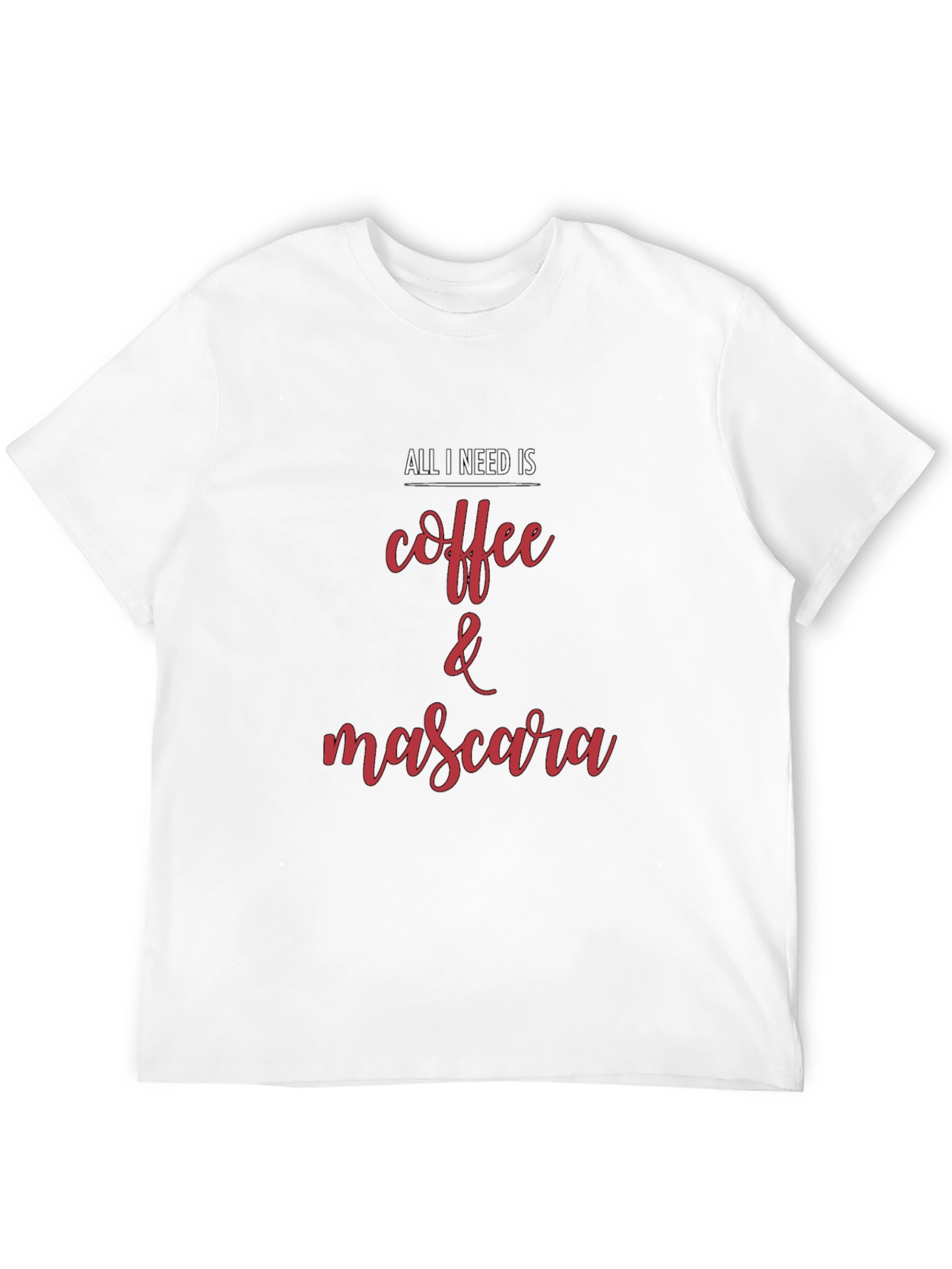 Coffee & Mascara Graphic Tee - Black T-Shirt
