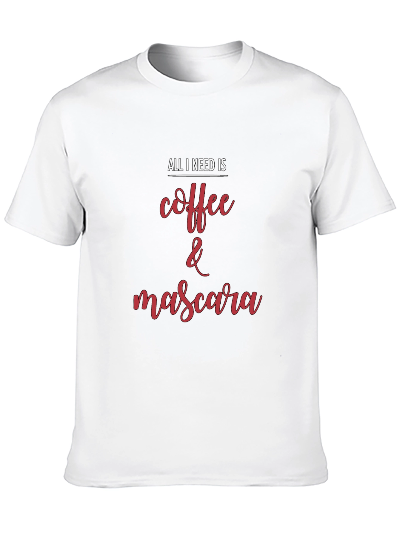Coffee & Mascara Graphic Tee - Black T-Shirt