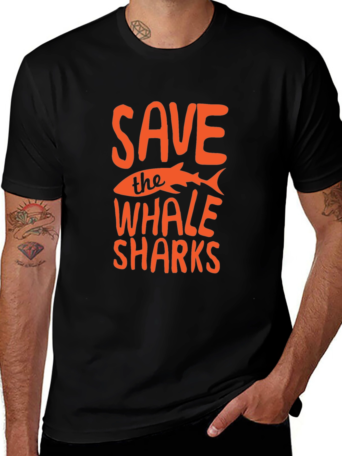 Save the Whale Sharks Graphic Tee