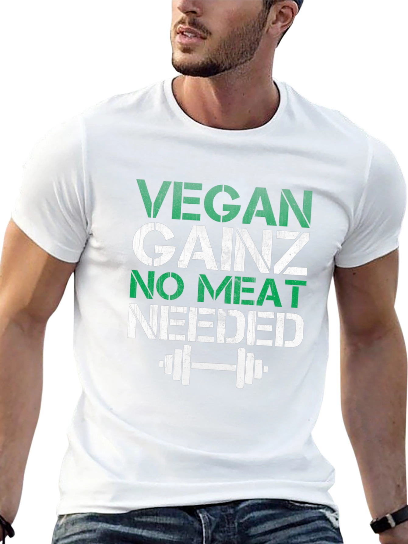 Vegan Gainz No Meat Needed Workout T-Shirt