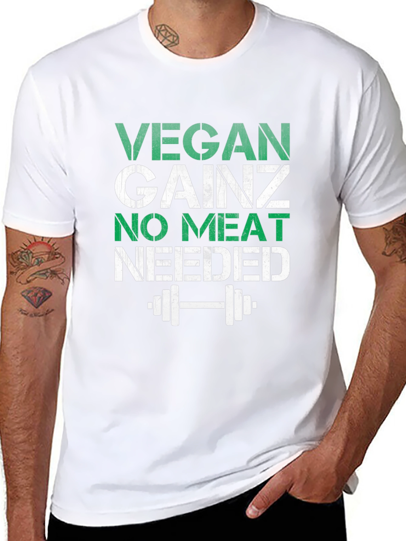 Vegan Gainz No Meat Needed Workout T-Shirt