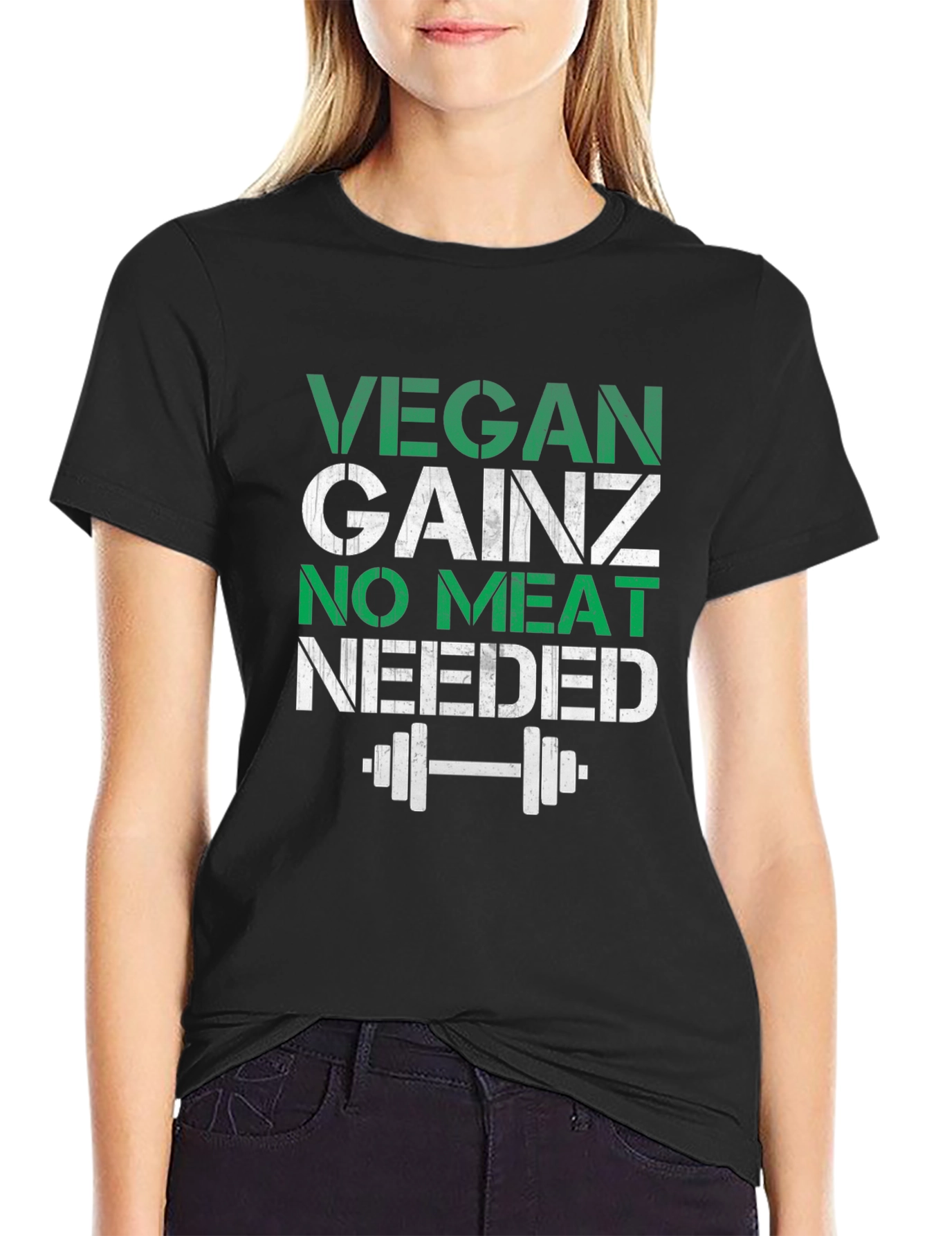 Vegan Gainz No Meat Needed Workout T-Shirt