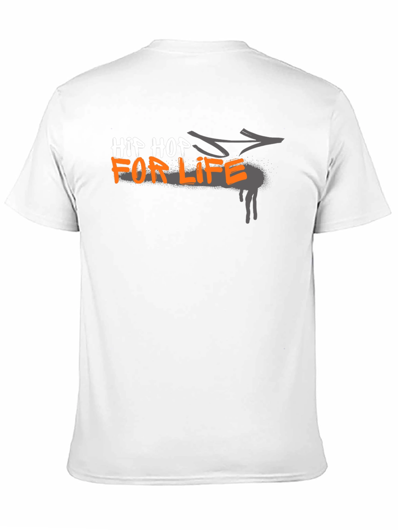 Hip Hop For Life Graphic Black T-Shirt