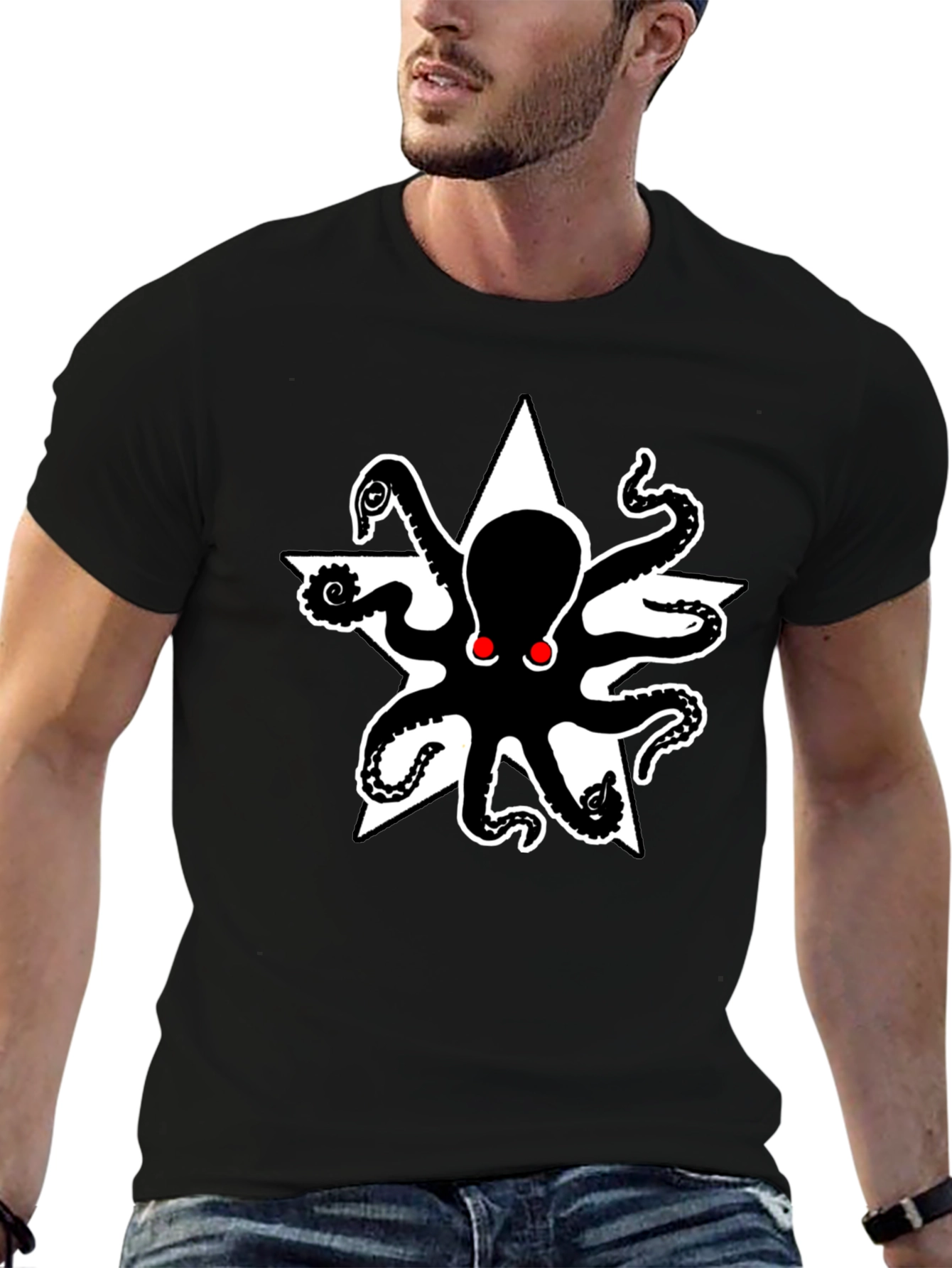 Octopus Star Graphic T-Shirt