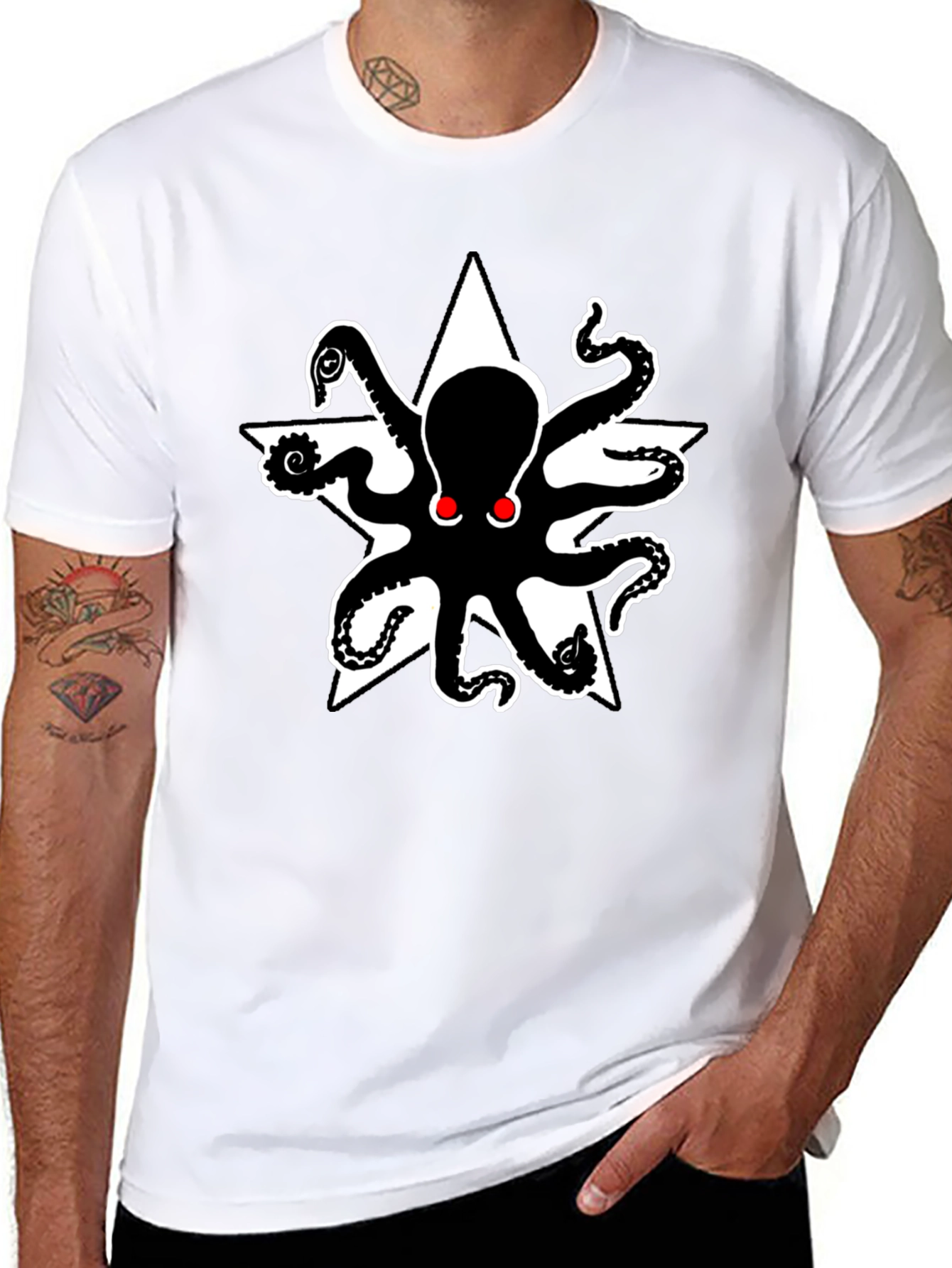Octopus Star Graphic T-Shirt