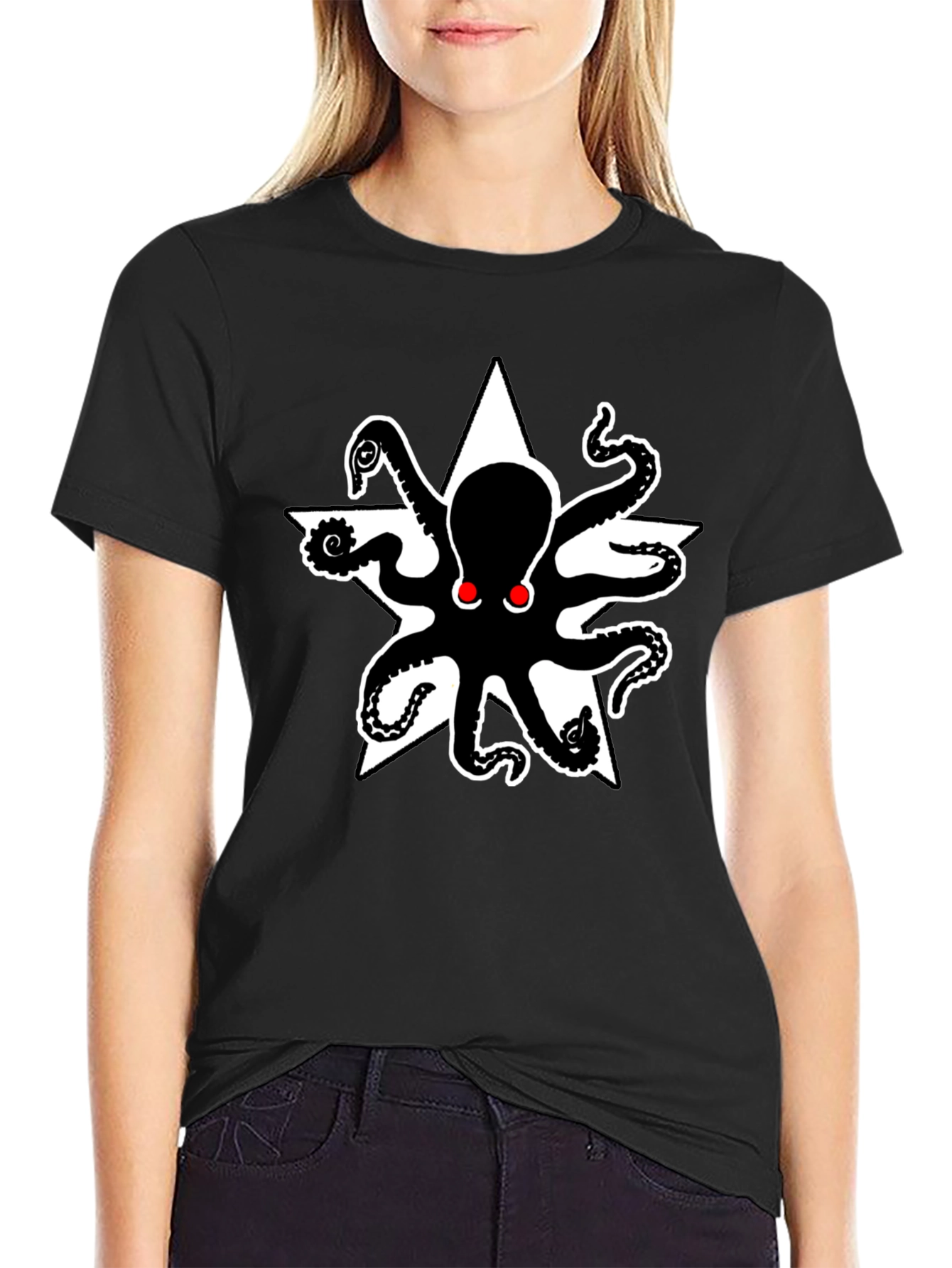 Octopus Star Graphic T-Shirt