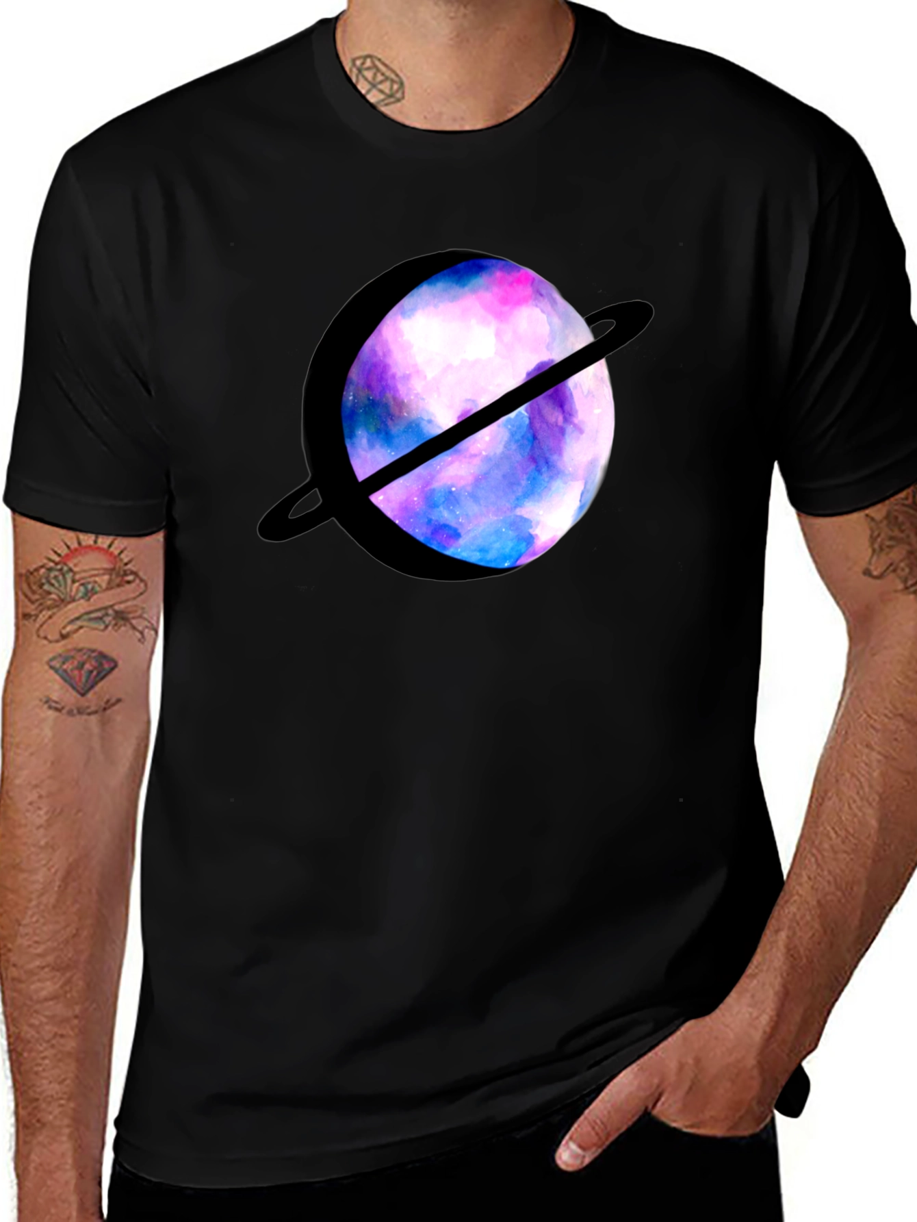 Galaxy Planet Graphic T-Shirt - Stylish Space Tee