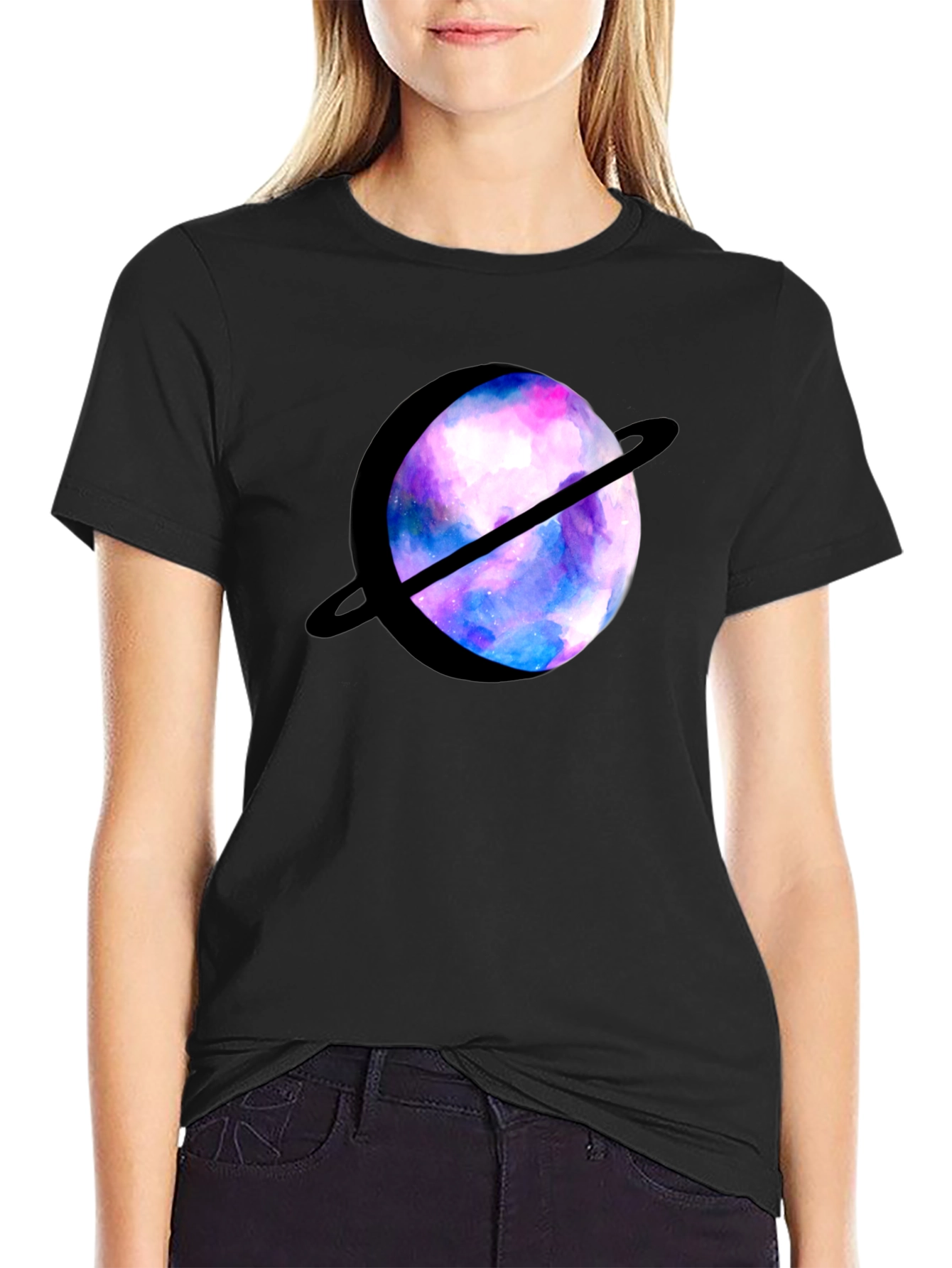 Galaxy Planet Graphic T-Shirt - Stylish Space Tee