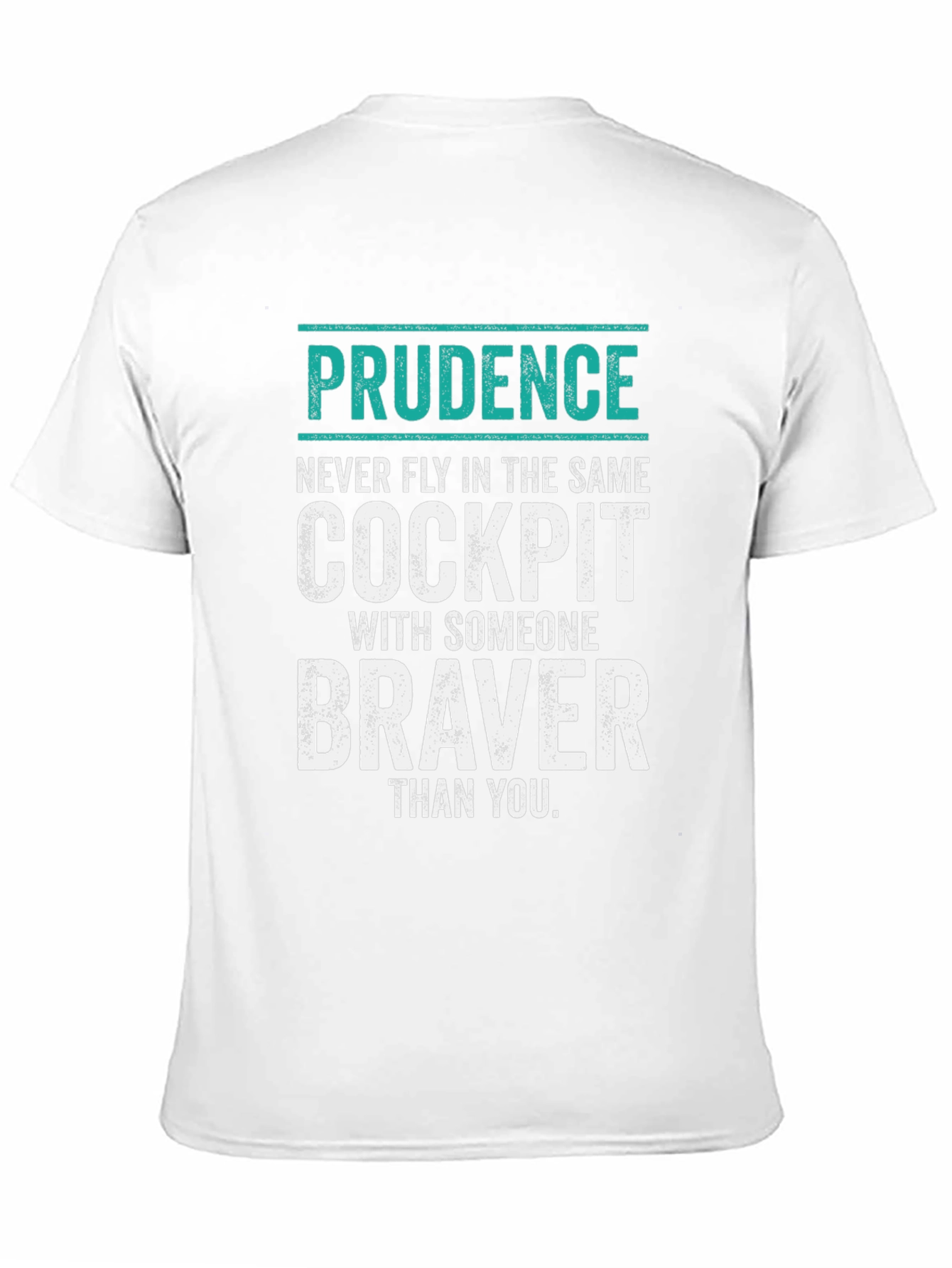 Prudence Cockpit Graphic Tee - Pilot Humor