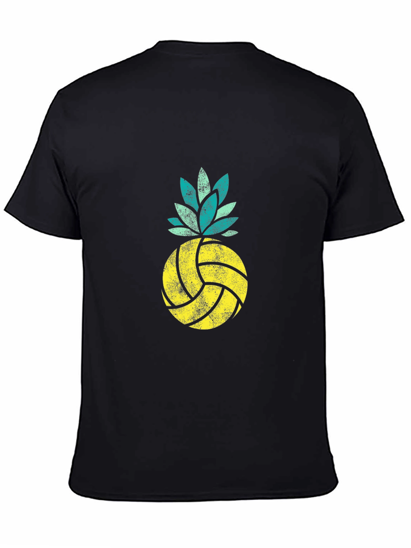 Volleyball Pineapple Graphic Tee - Summer Vibes