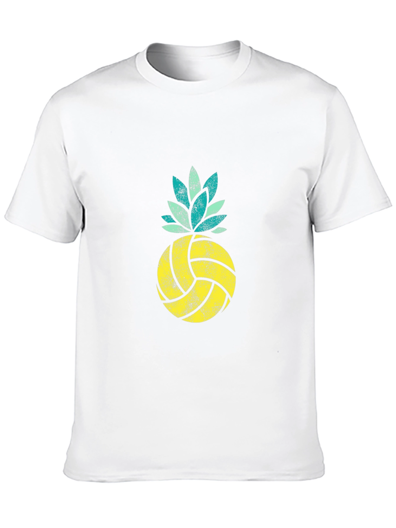 Volleyball Pineapple Graphic Tee - Summer Vibes