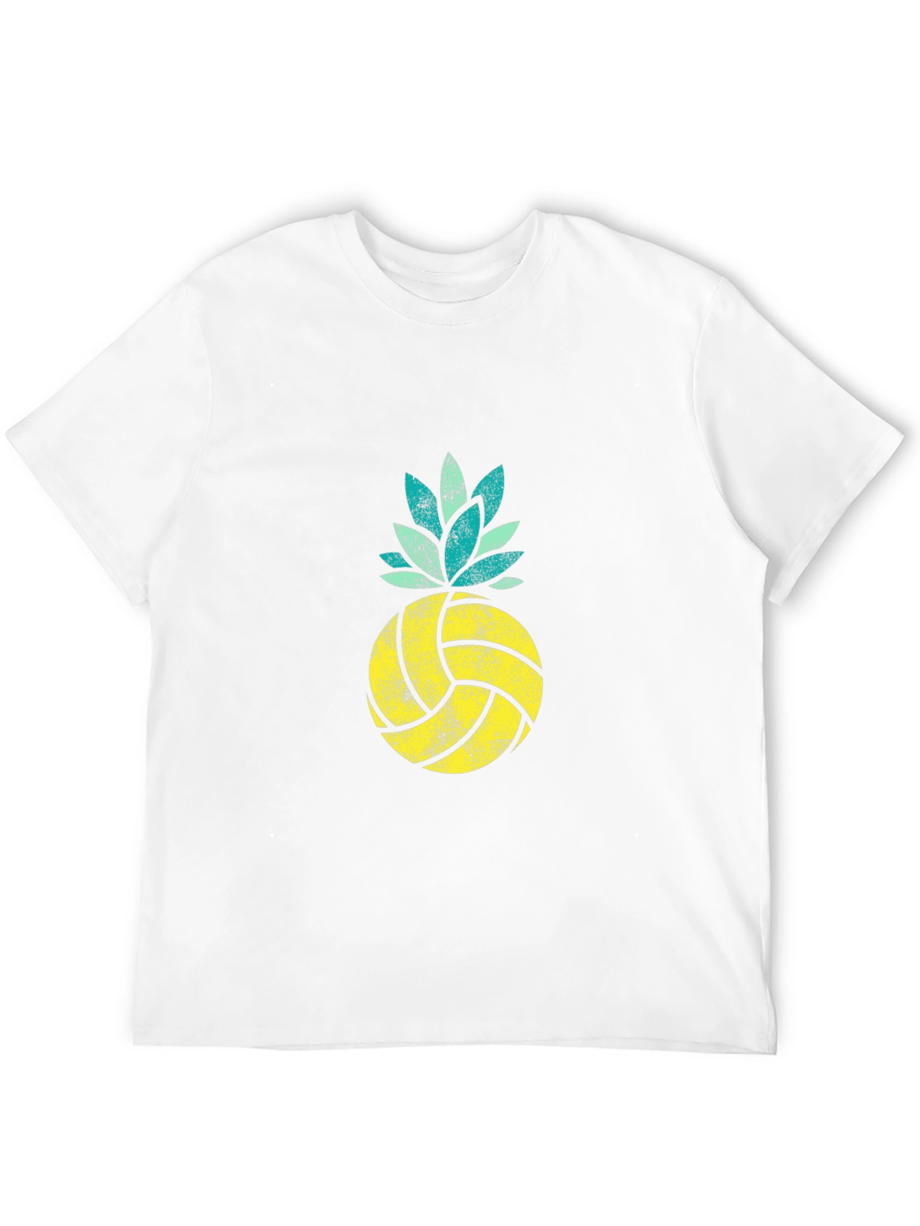 Volleyball Pineapple Graphic Tee - Summer Vibes