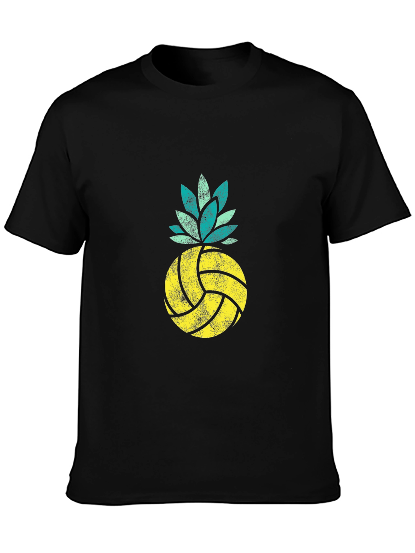 Volleyball Pineapple Graphic Tee - Summer Vibes