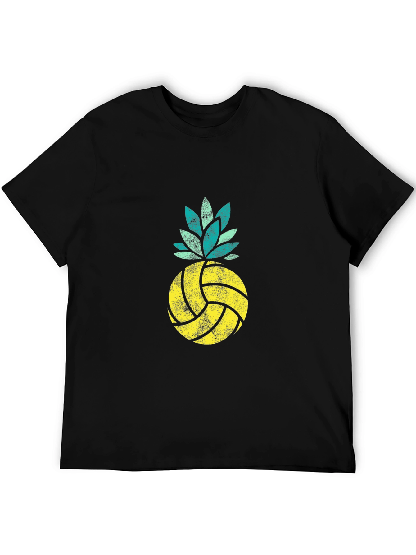 Volleyball Pineapple Graphic Tee - Summer Vibes
