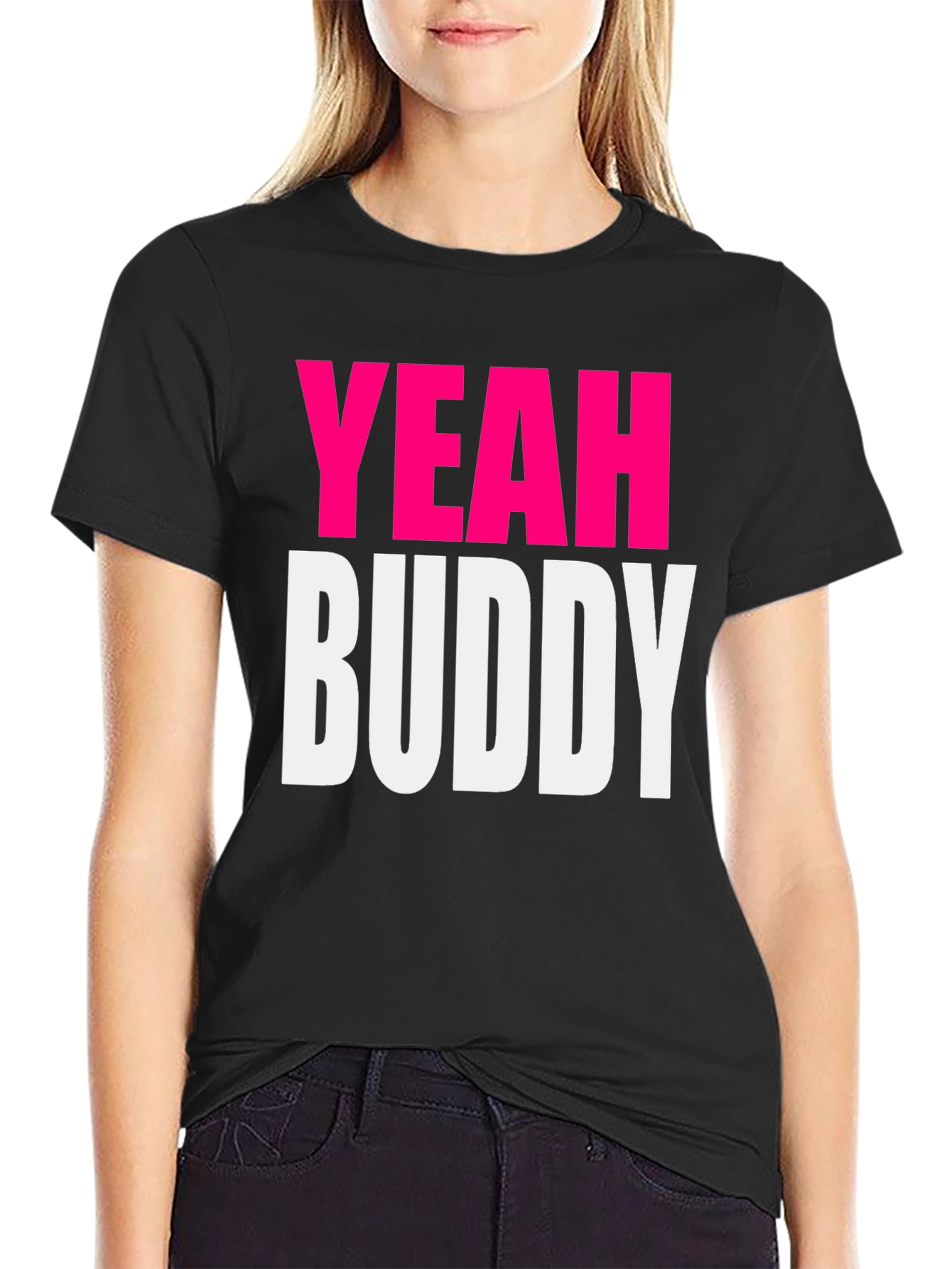 Yeah Buddy Graphic T-Shirt - Trendy Casual Tee