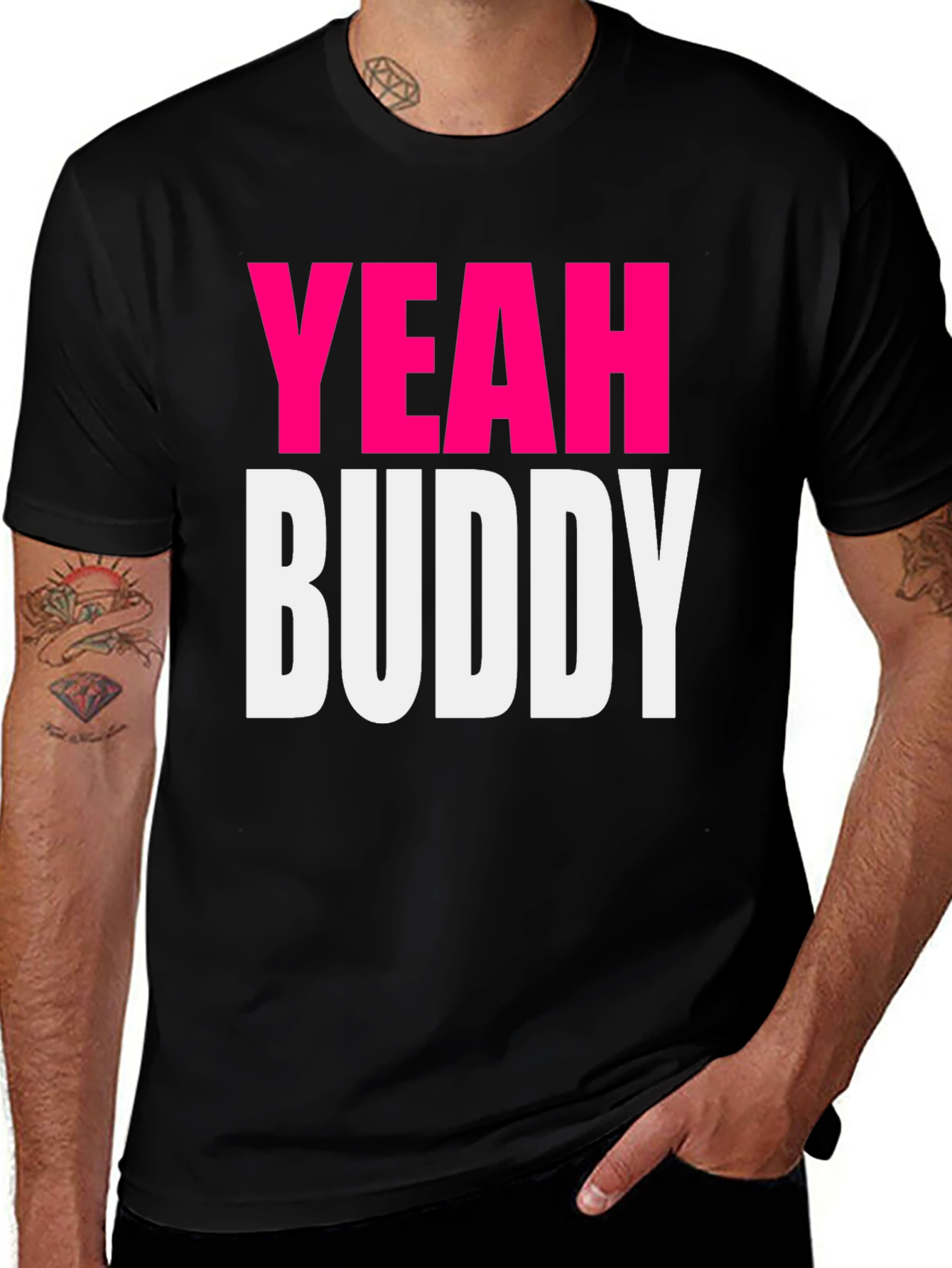 Yeah Buddy Graphic T-Shirt - Trendy Casual Tee