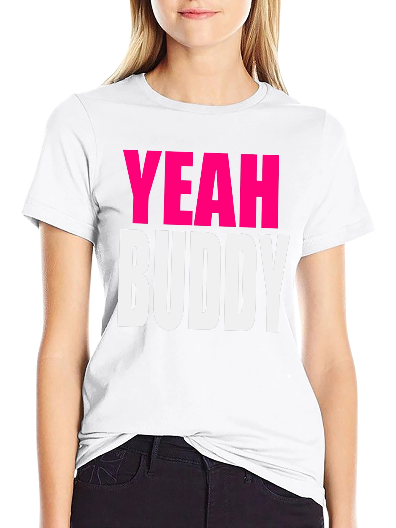 Yeah Buddy Graphic T-Shirt - Trendy Casual Tee