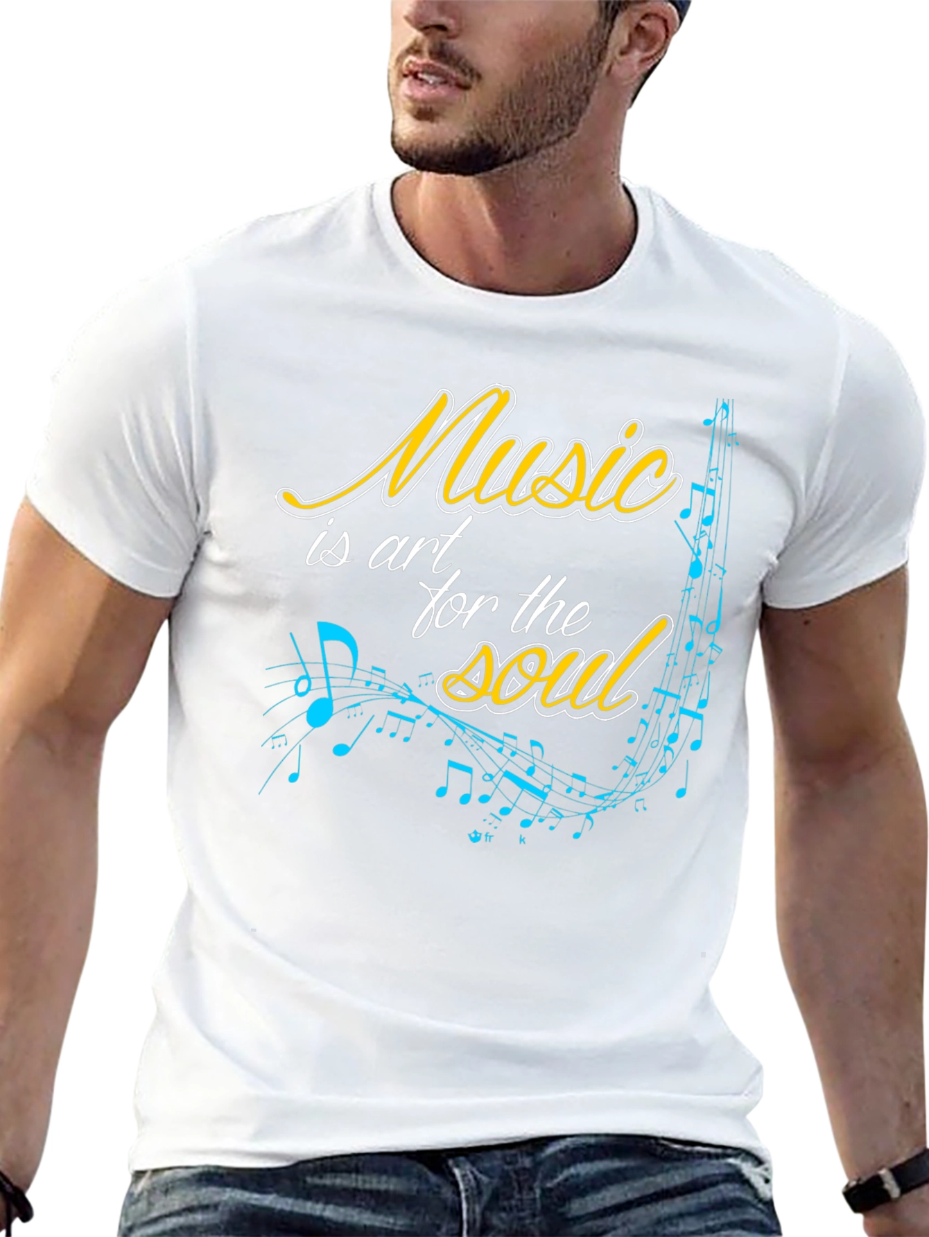 Music is Art T-Shirt - Black