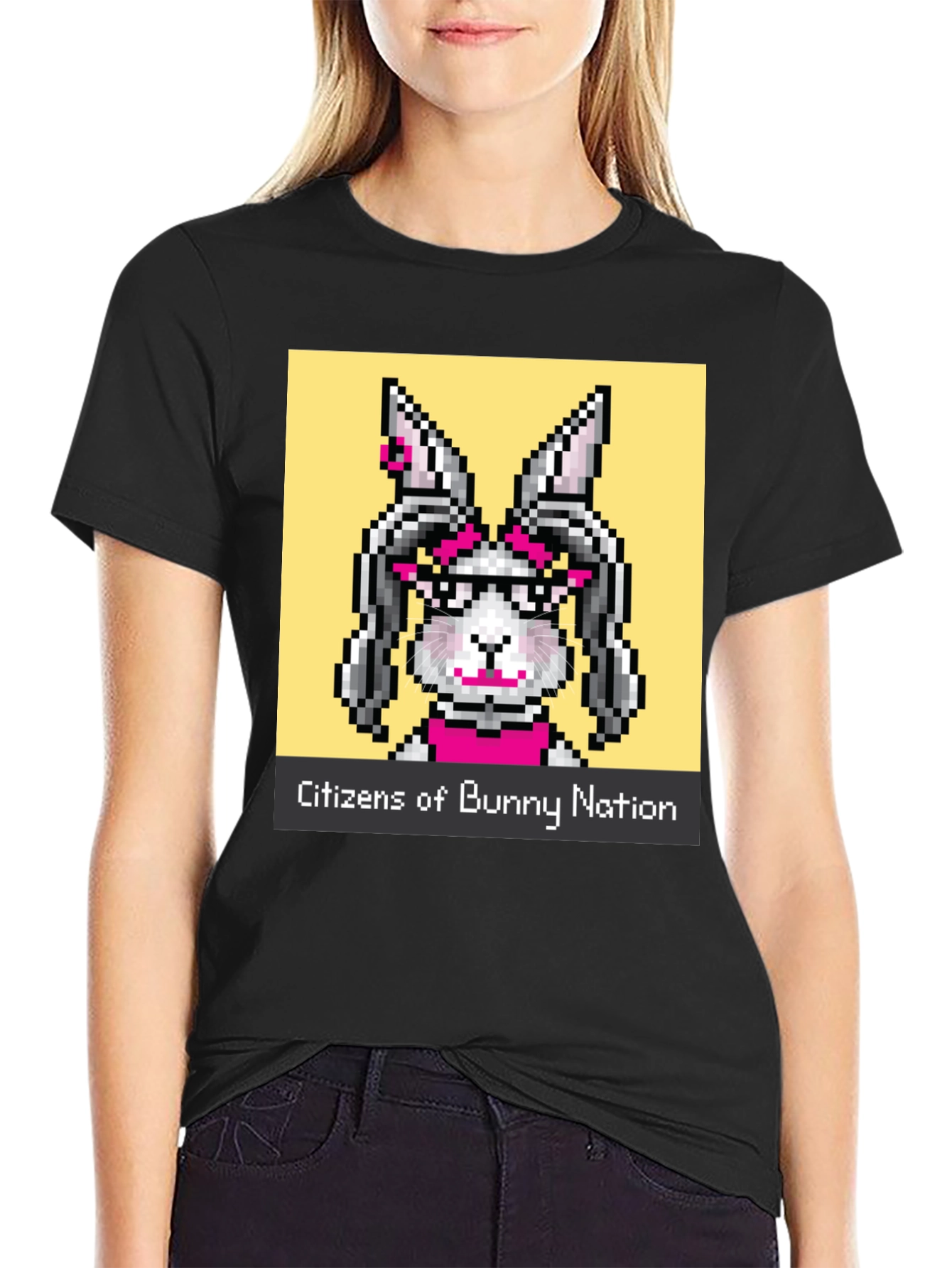 Citizens of Bunny Nation Black T-Shirt