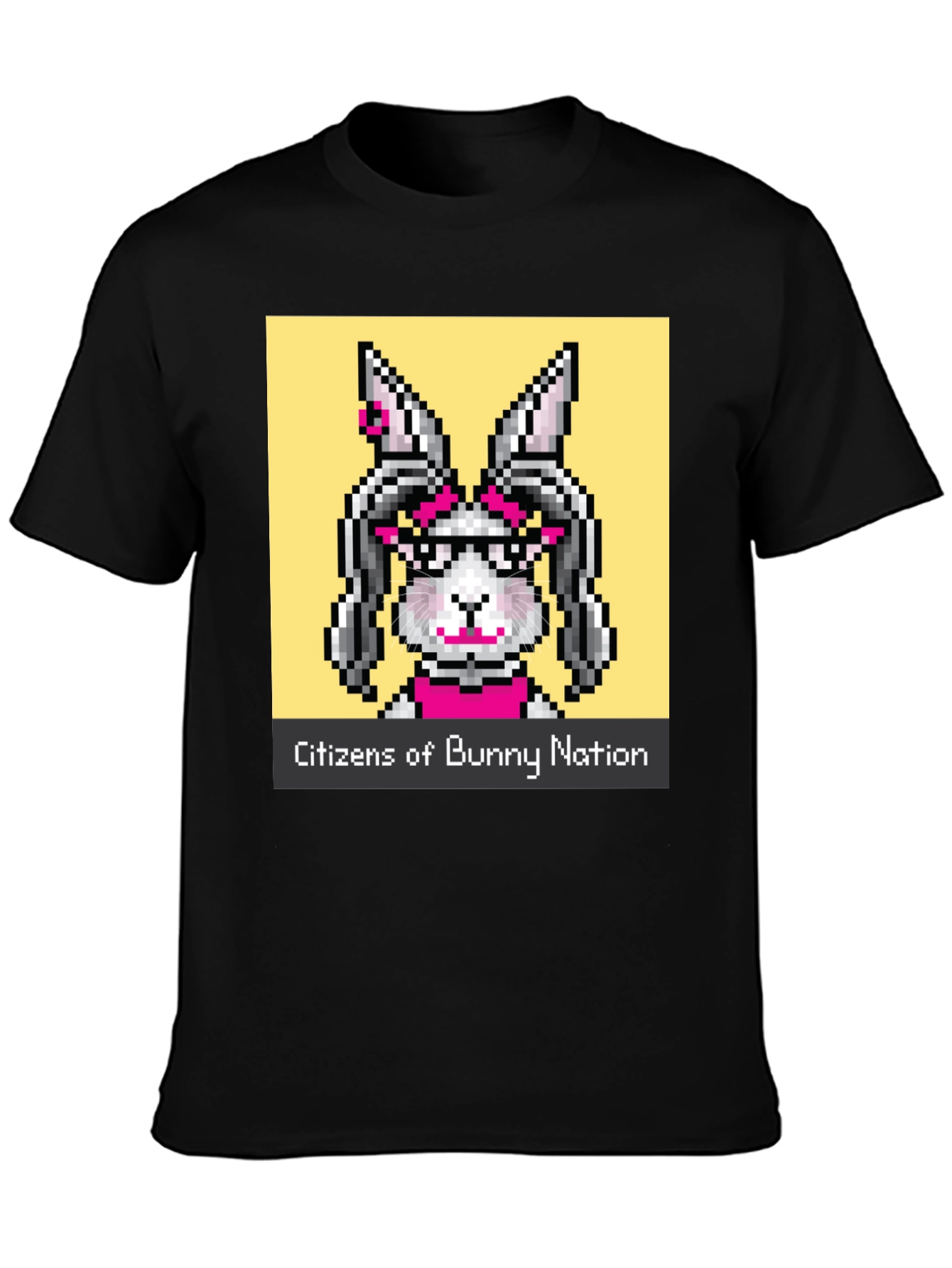 Citizens of Bunny Nation Black T-Shirt