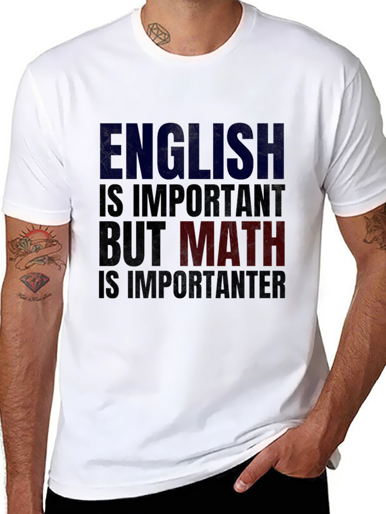 English vs Math Graphic T-Shirt