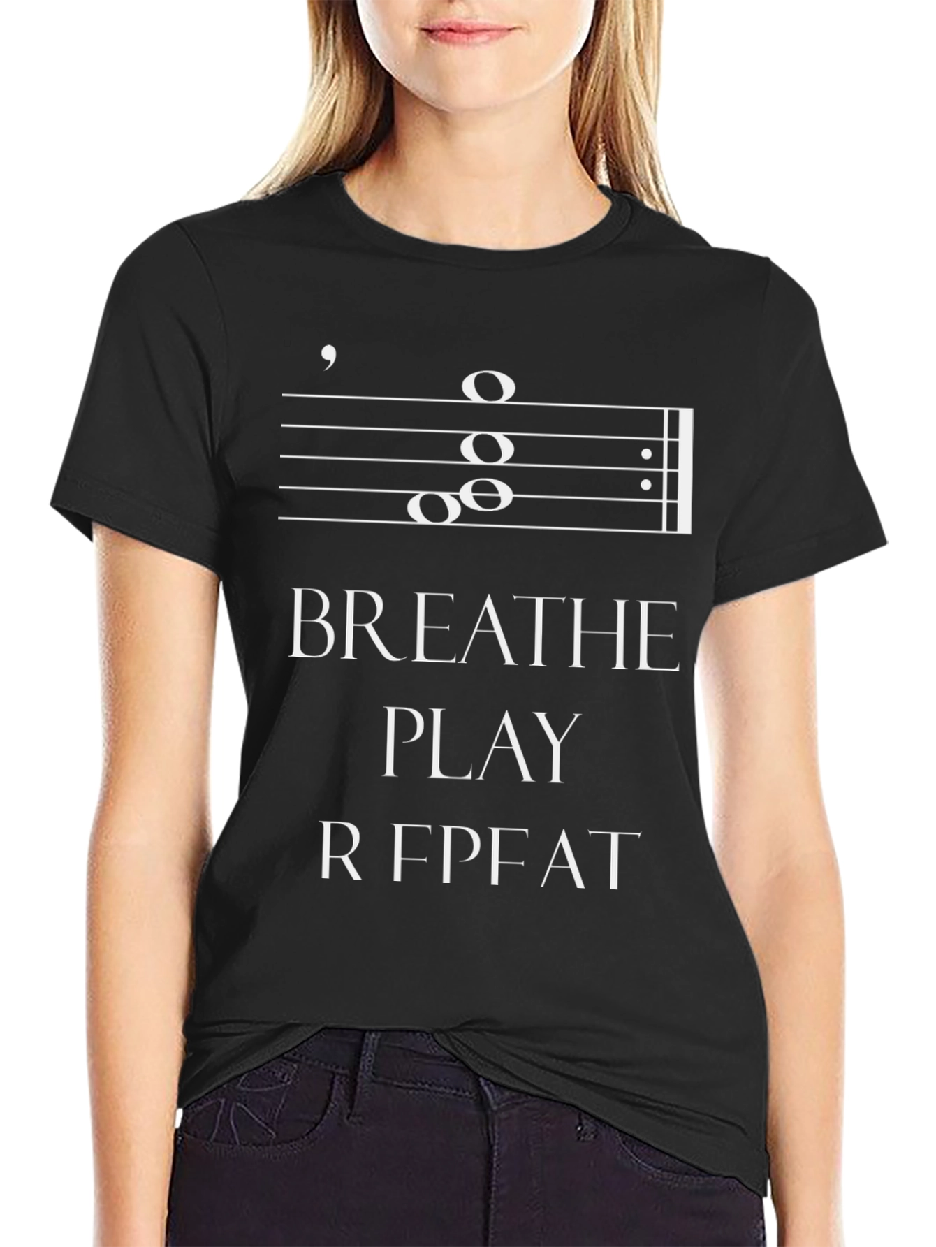 Breathe Play Repeat Music T-Shirt
