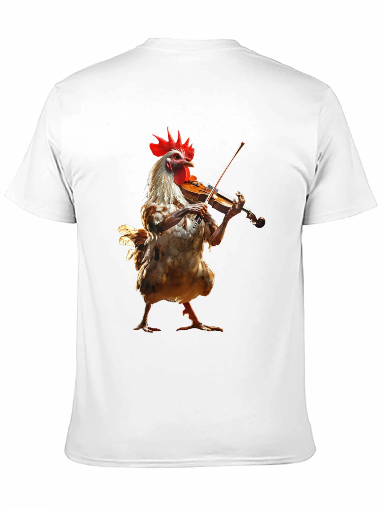 Chicken Playing Violin Graphic Tee