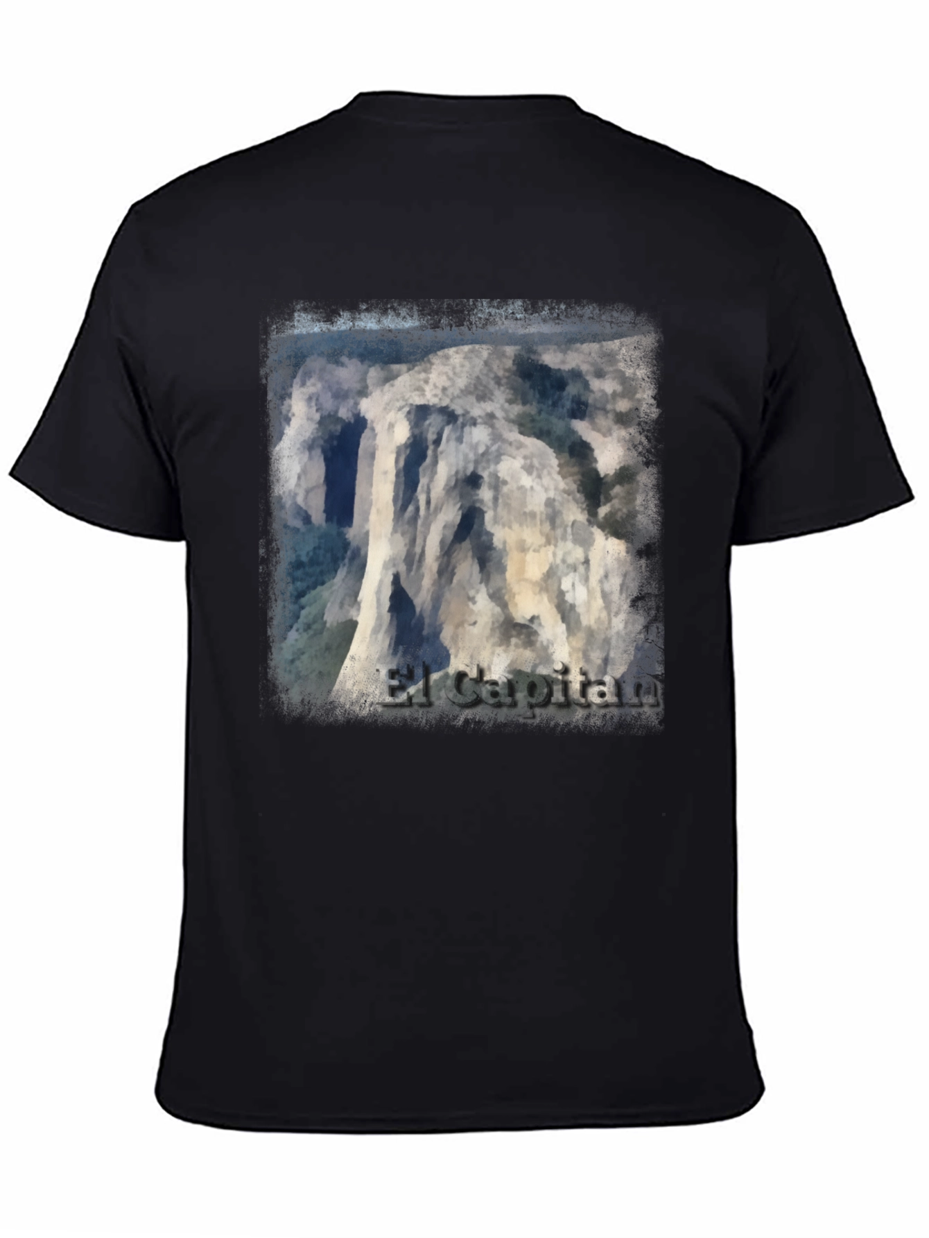 El Capitan Graphic Tee - Black Cotton T-Shirt