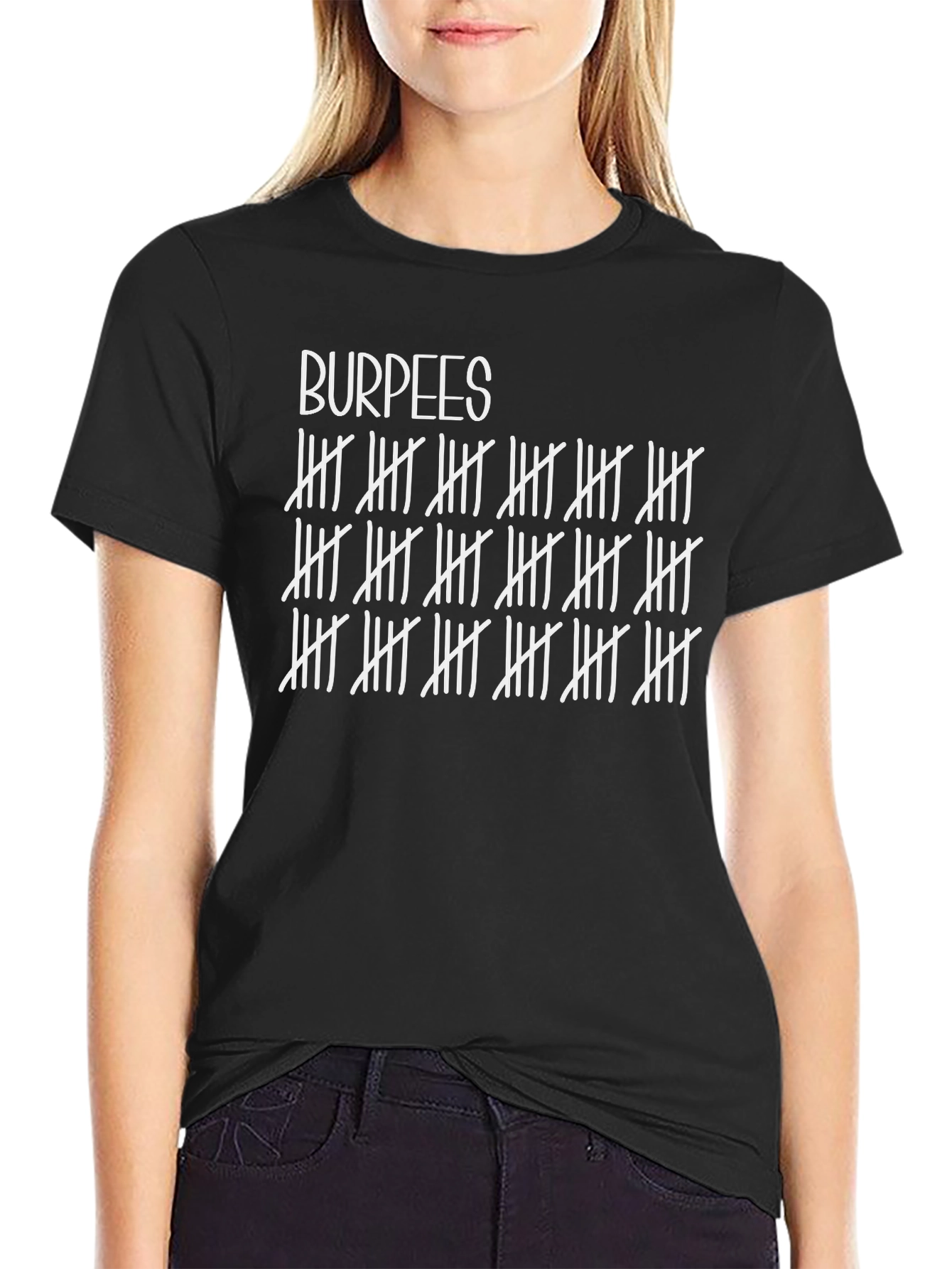 Burpees Tally T-Shirt - Fitness Workout Tee
