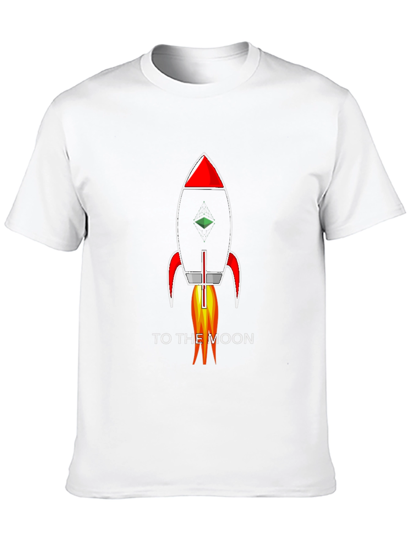 To The Moon Rocket T-Shirt - Black