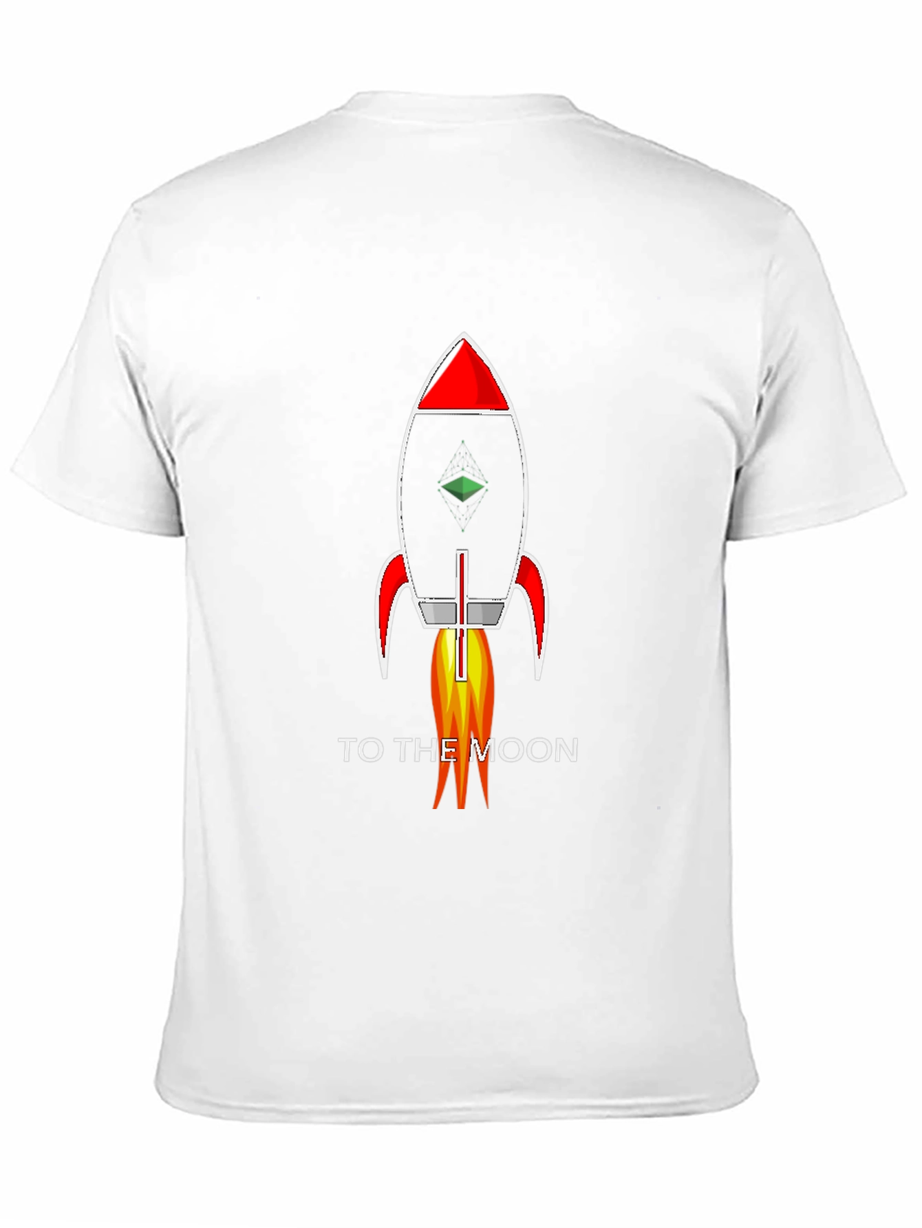 To The Moon Rocket T-Shirt - Black