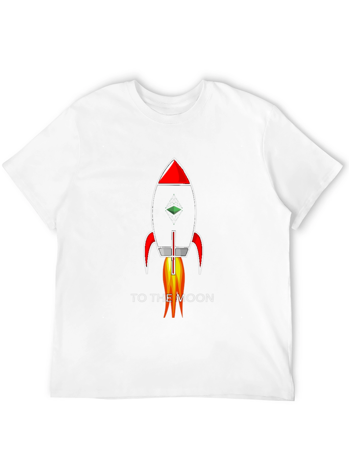To The Moon Rocket T-Shirt - Black