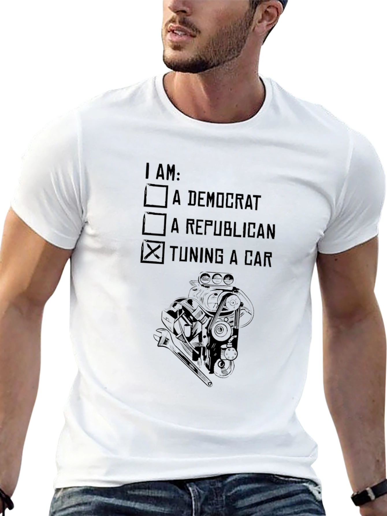 Tuning a Car Graphic T-Shirt