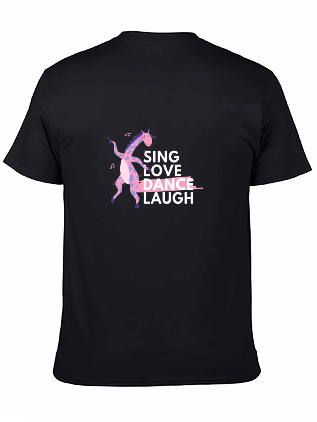 Dance Giraffe Graphic T-Shirt - Sing Love Laugh