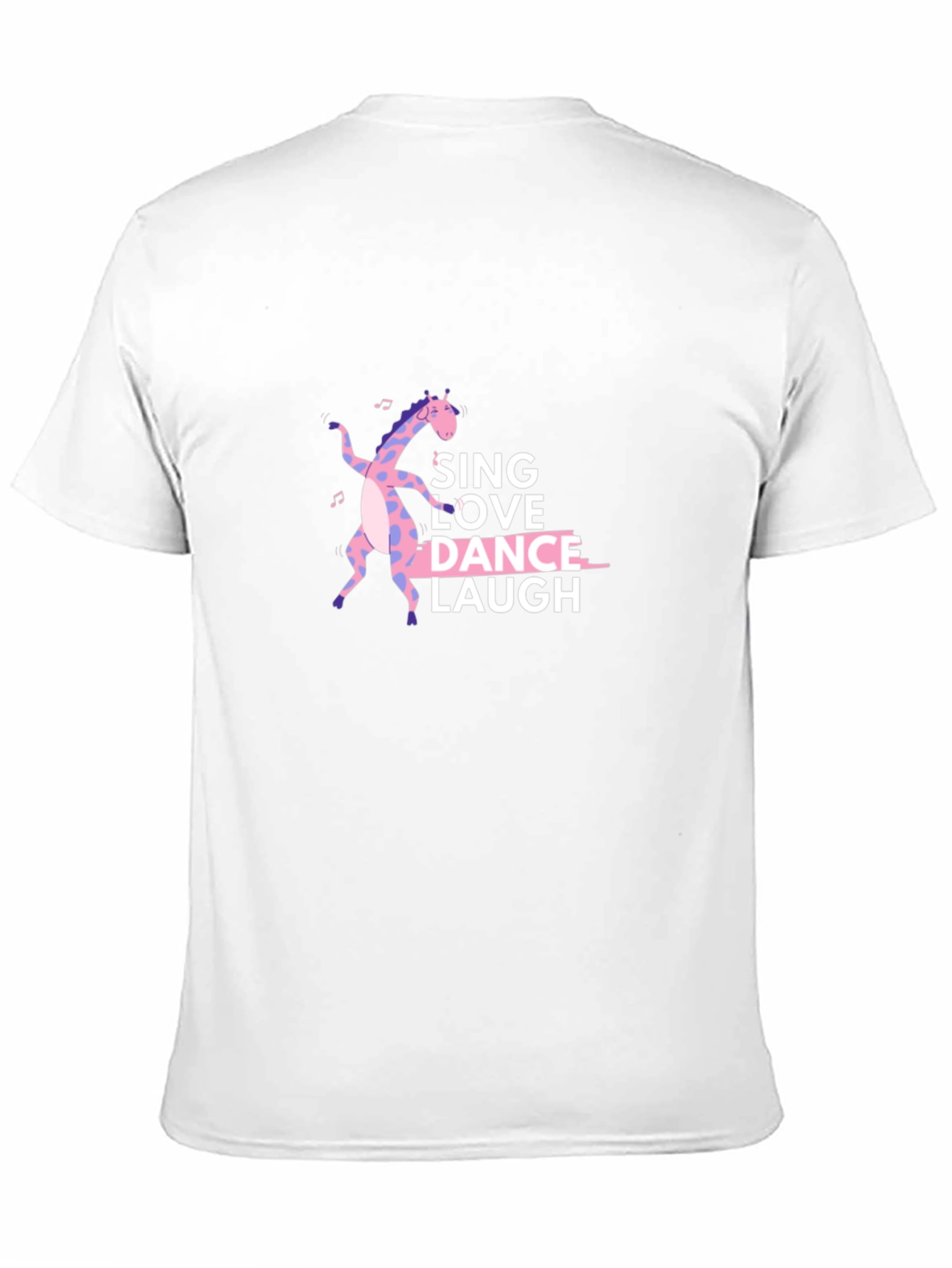 Dance Giraffe Graphic T-Shirt - Sing Love Laugh