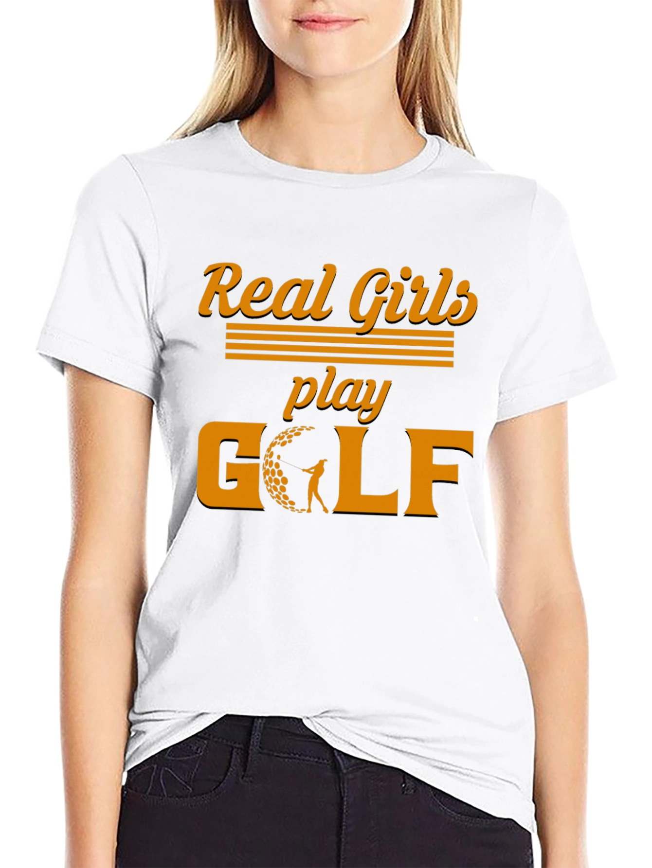 Real Girls Play Golf Graphic Tee