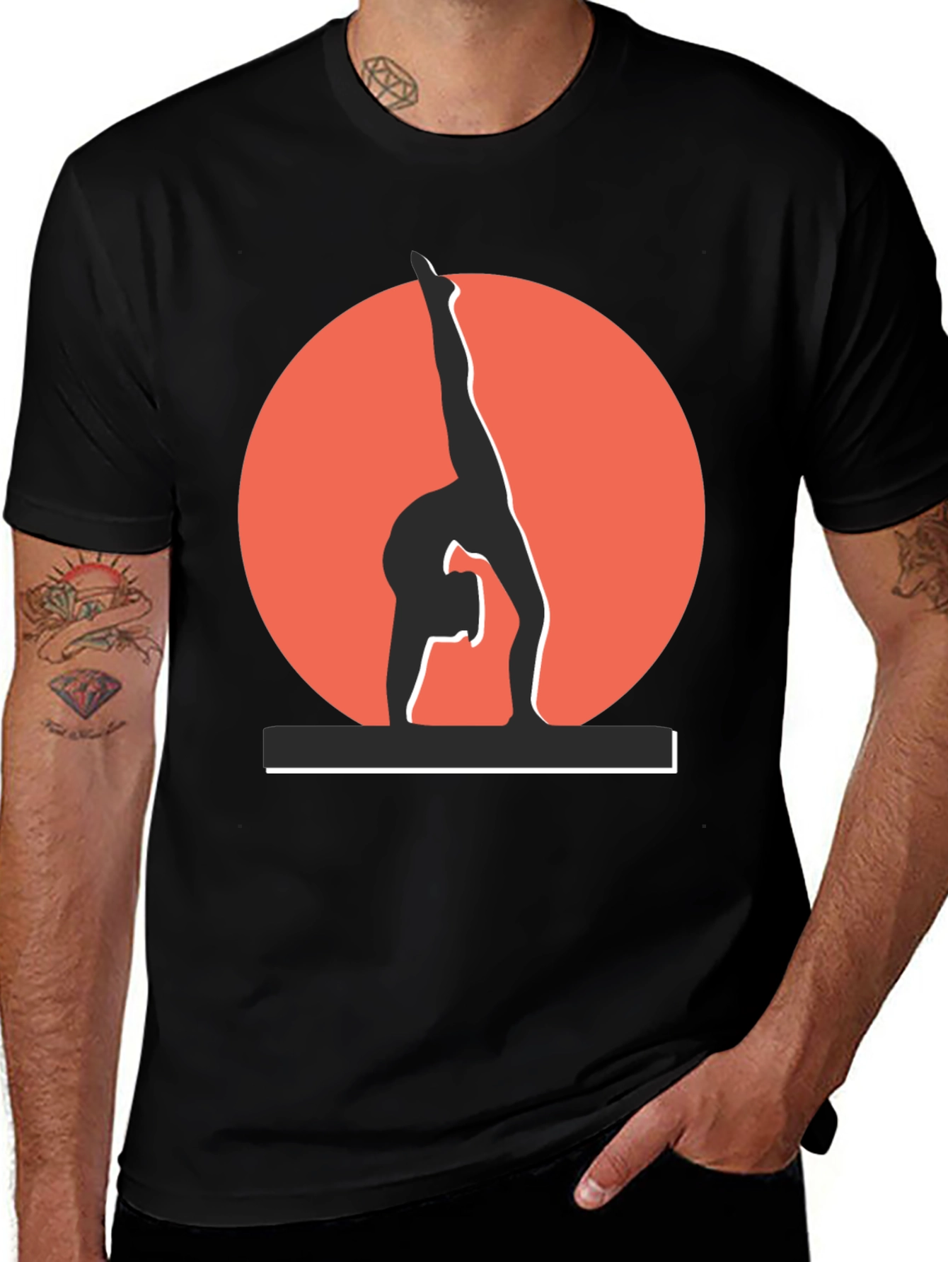 Gymnast T-Shirt - Balance Beam Graphic Tee