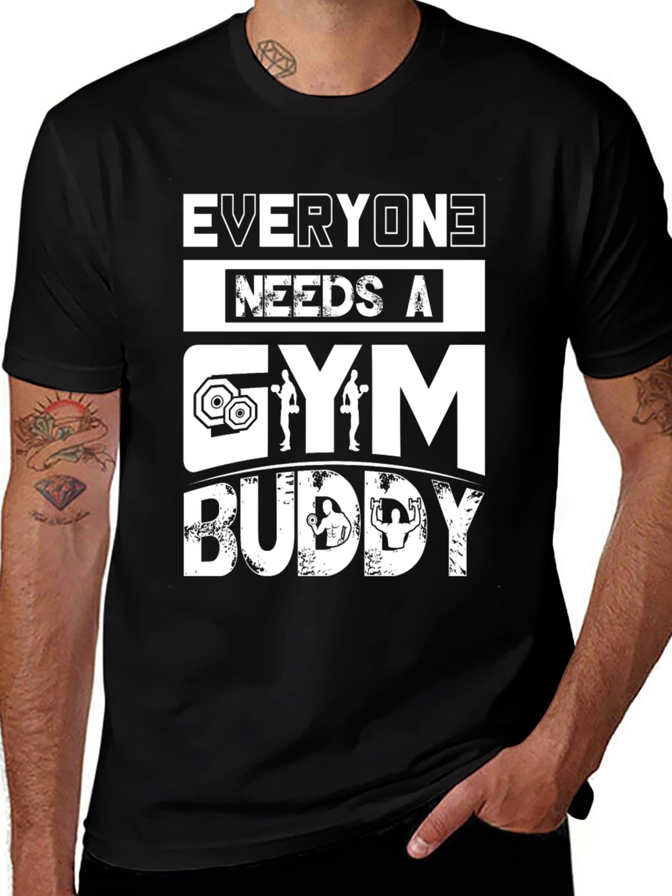 Everyone Needs a Gym Buddy Graphic T-Shirt