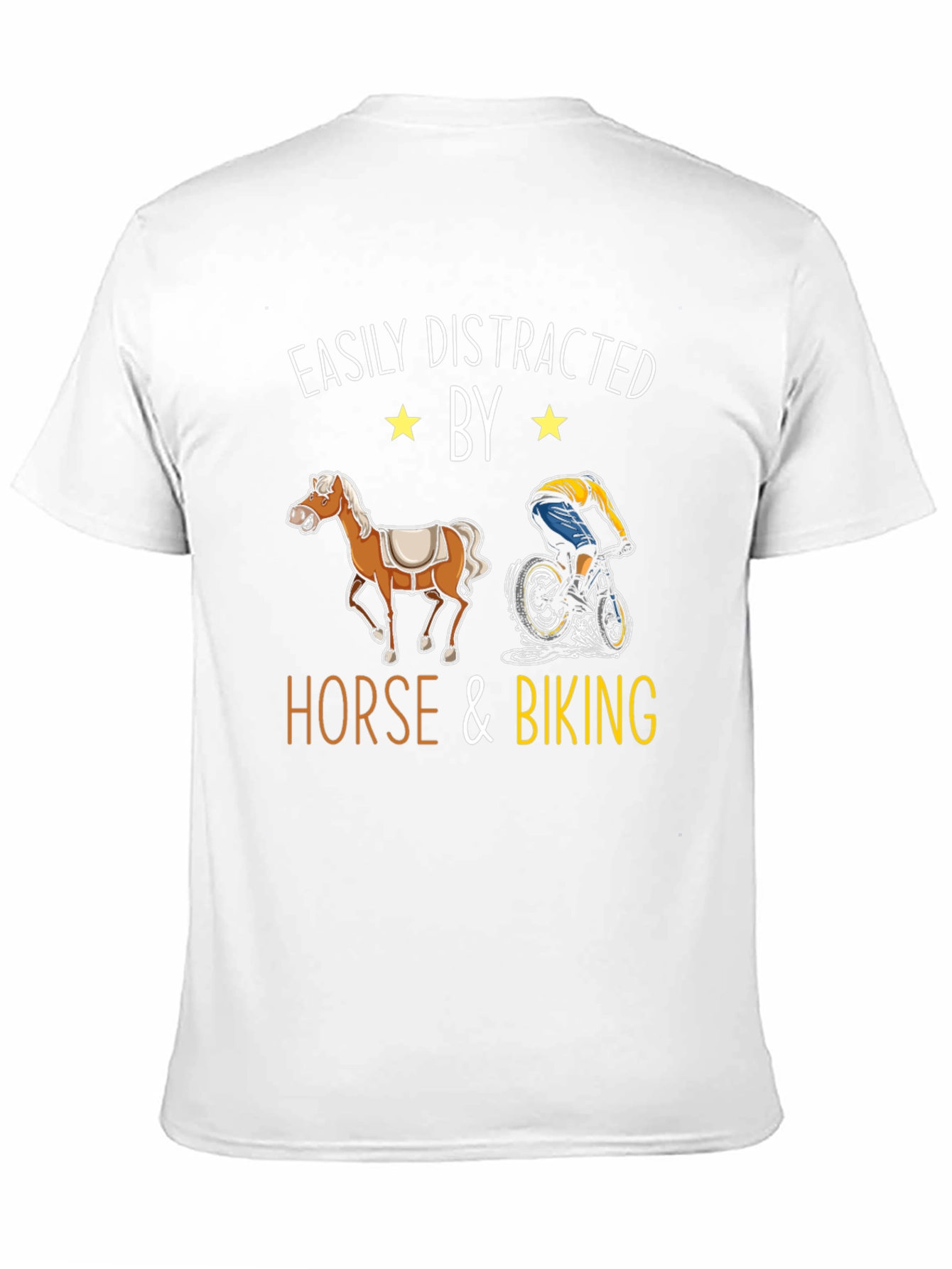 Easily Distracted by Horse & Biking T-Shirt