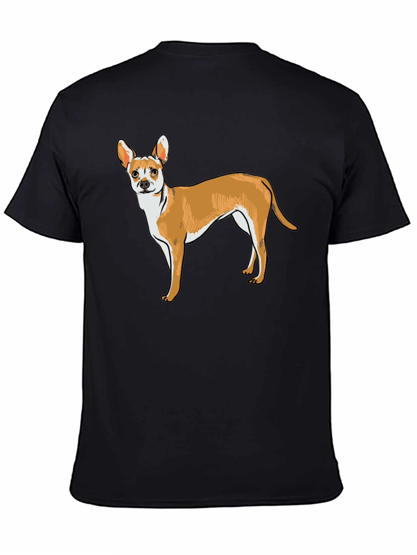 Cute Dog Graphic Tee - Black Unisex Shirt