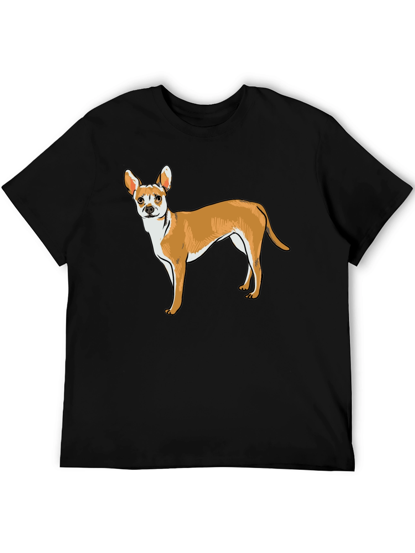 Cute Dog Graphic Tee - Black Unisex Shirt