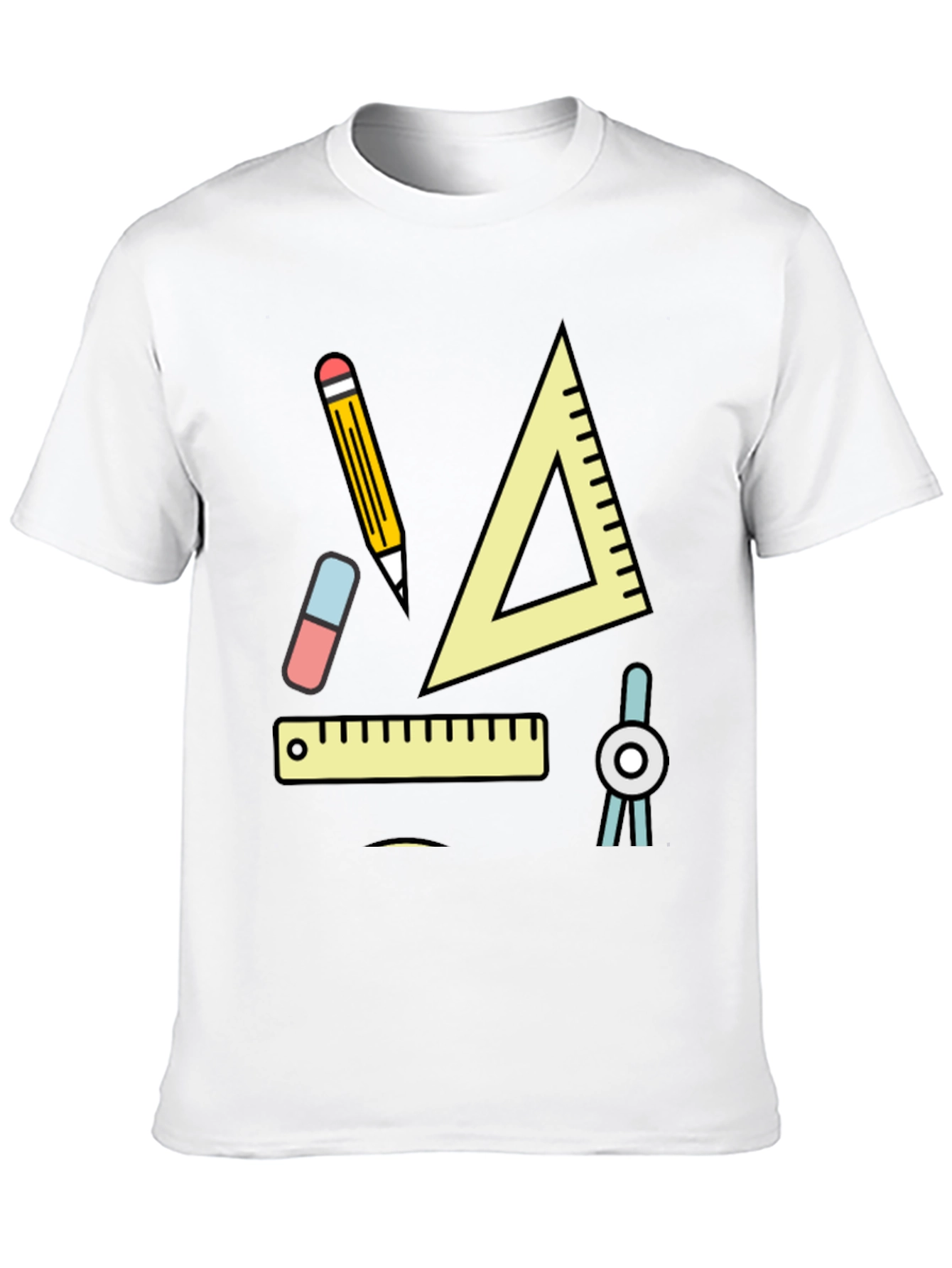Geometry Tools Graphic Tee - Black Cotton Shirt