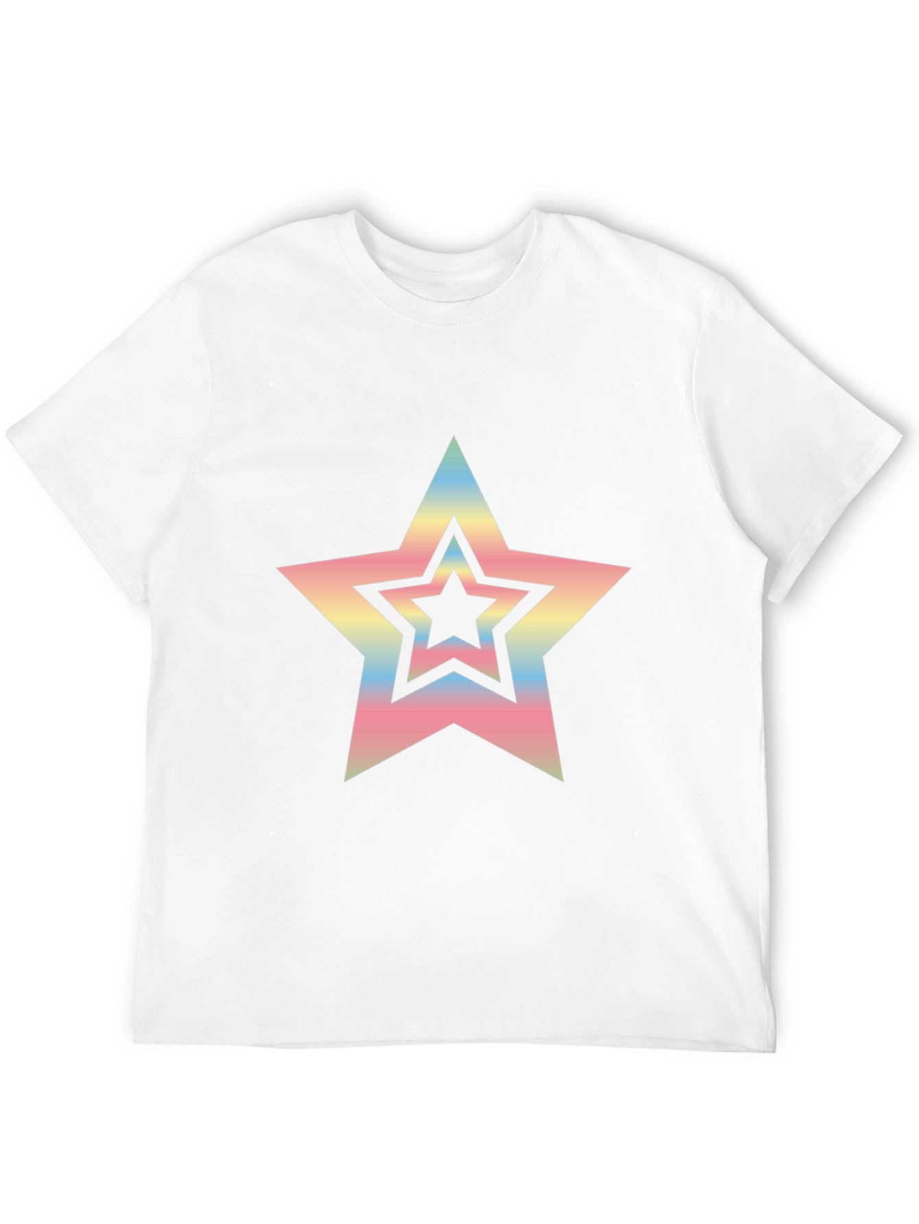 Retro Star Graphic Black T-Shirt