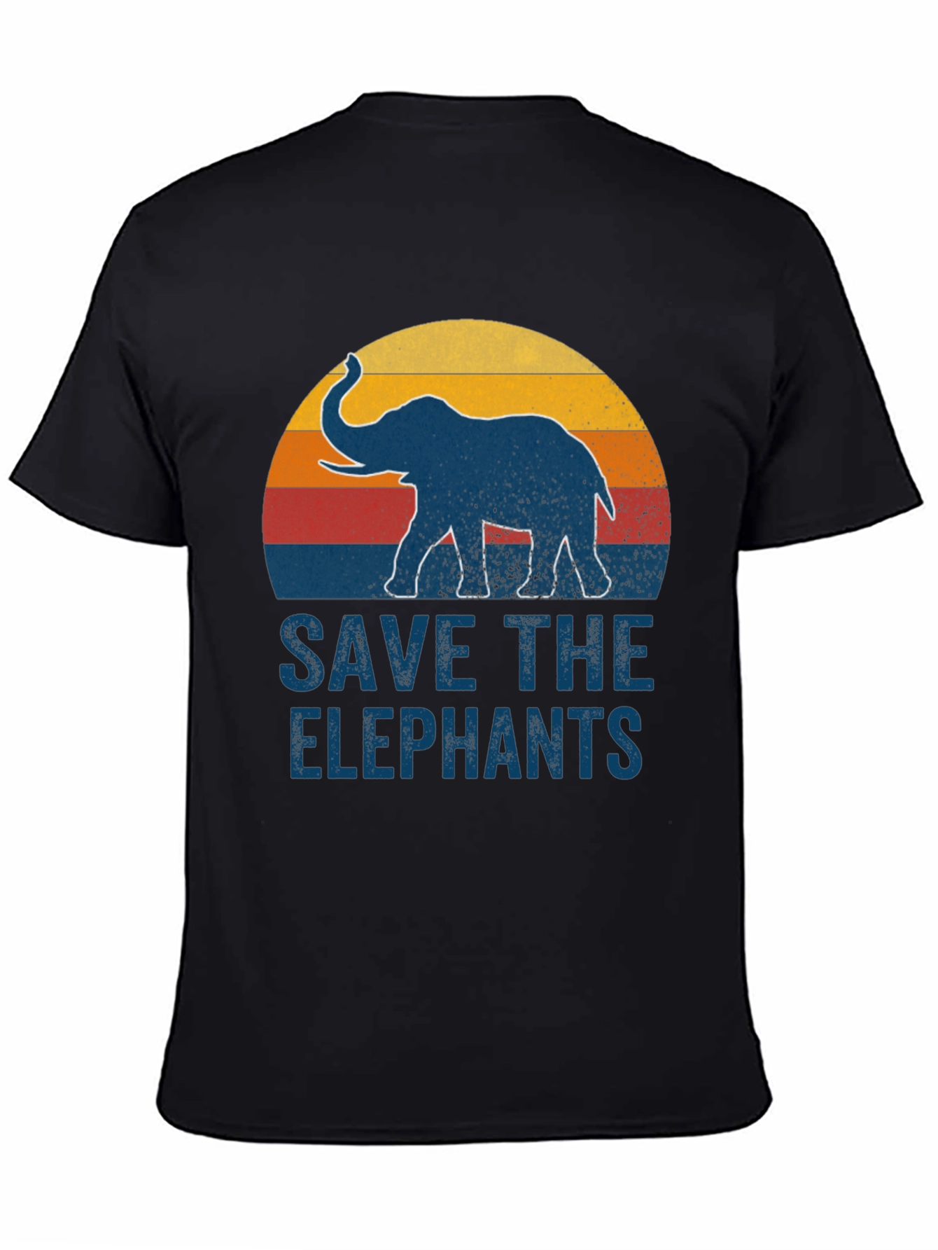 Save the Elephants Graphic Tee - Retro Style